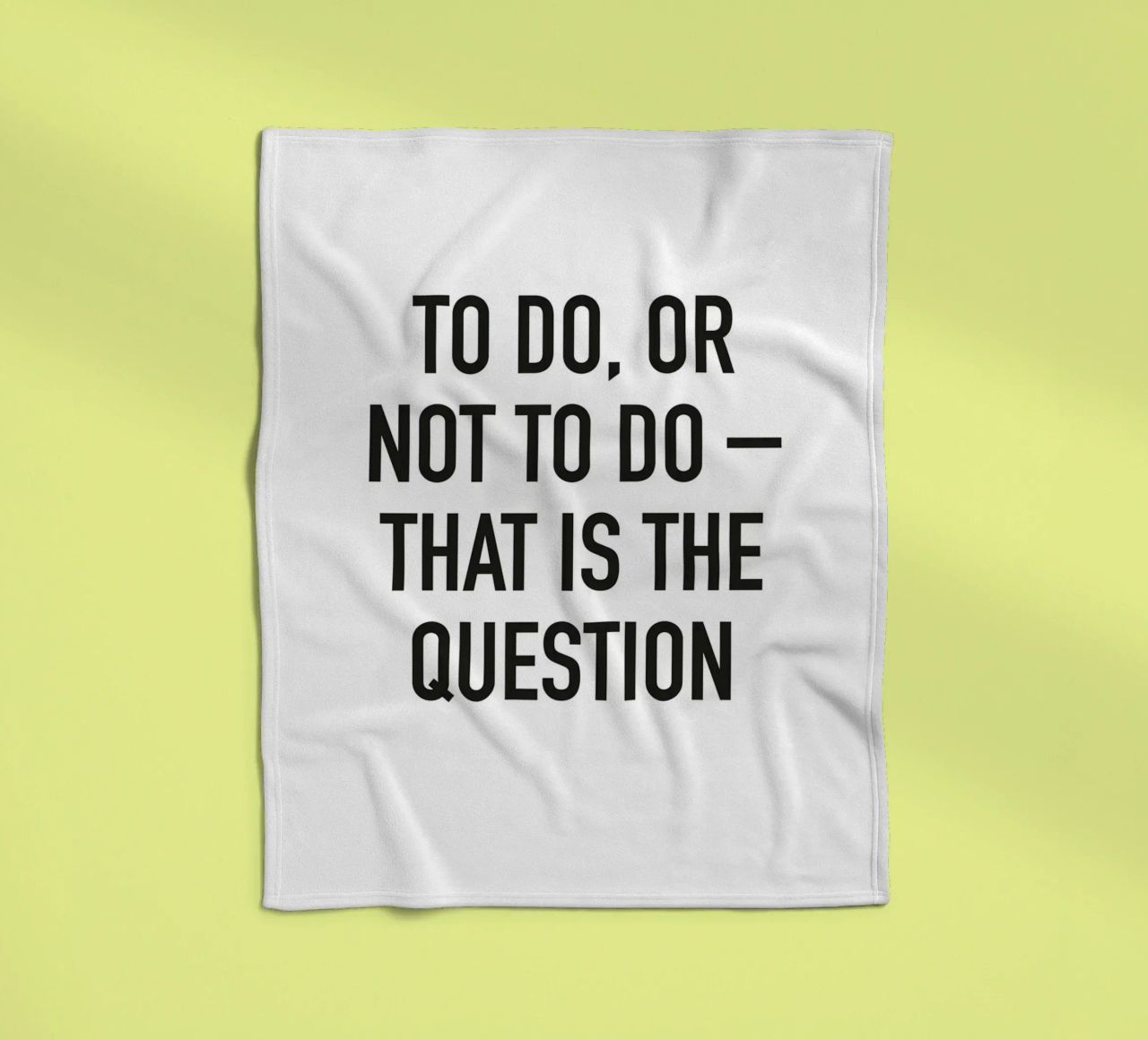 To do or not to do Fleecedecke von Amy & Kurt