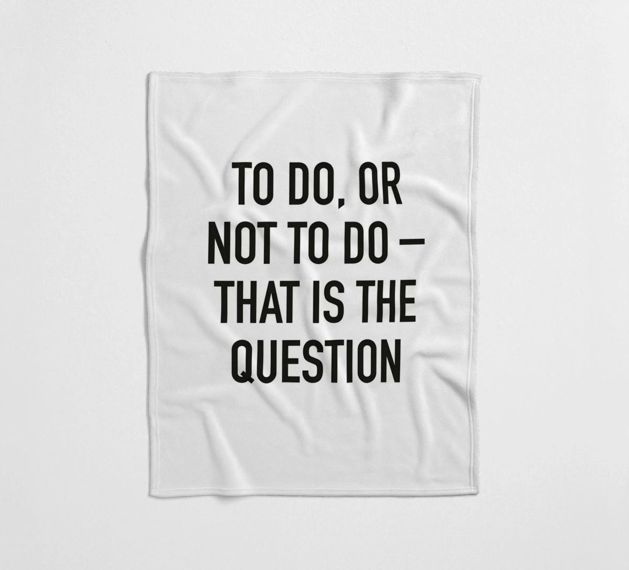 To do or not to do Fleecedecke von Amy & Kurt