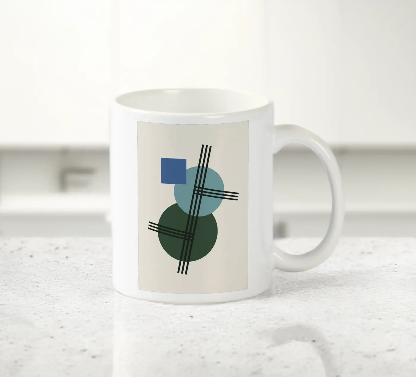 Structural Azure ceramic mug by David