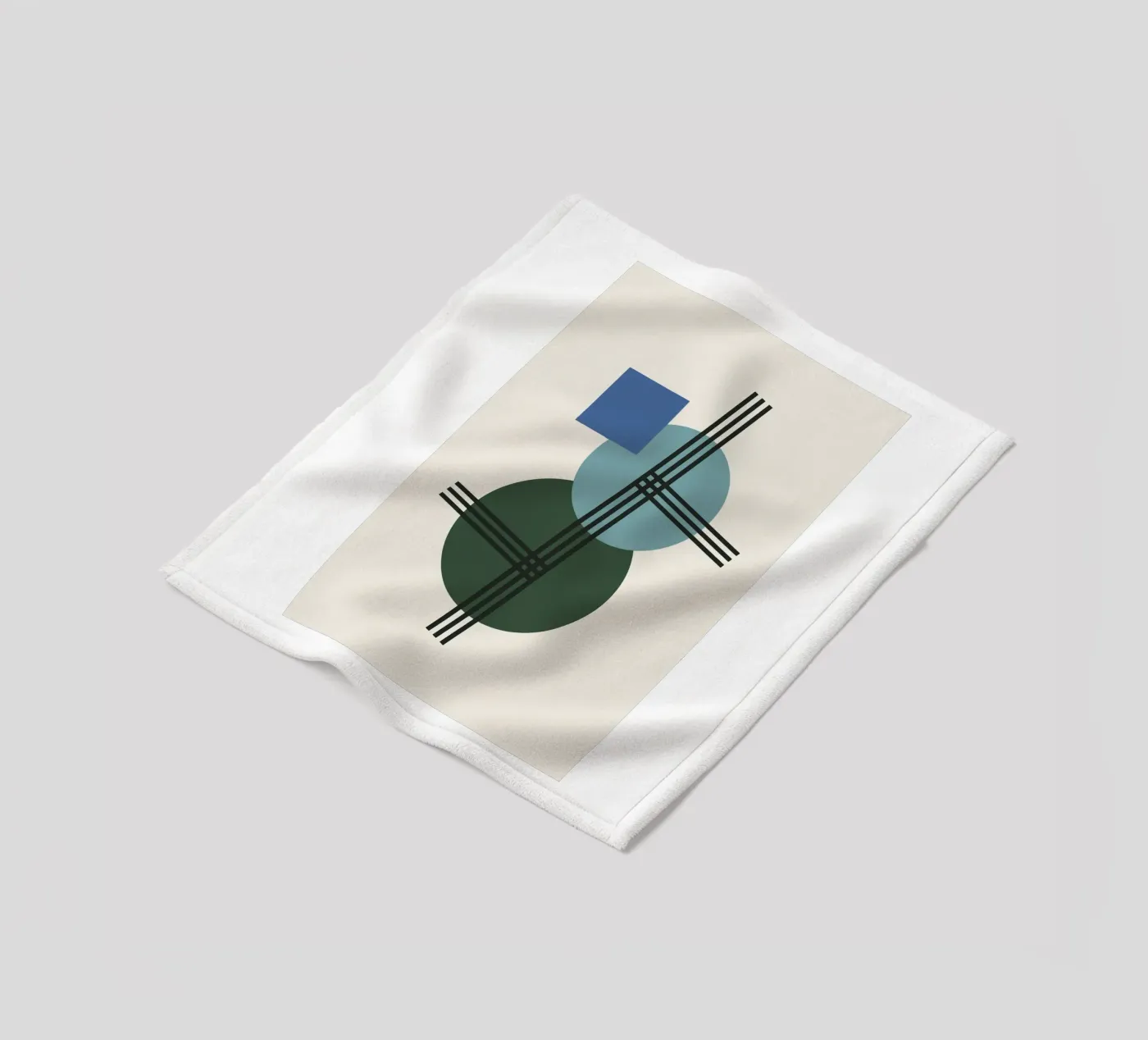 Structural Azure fleece blanket by David