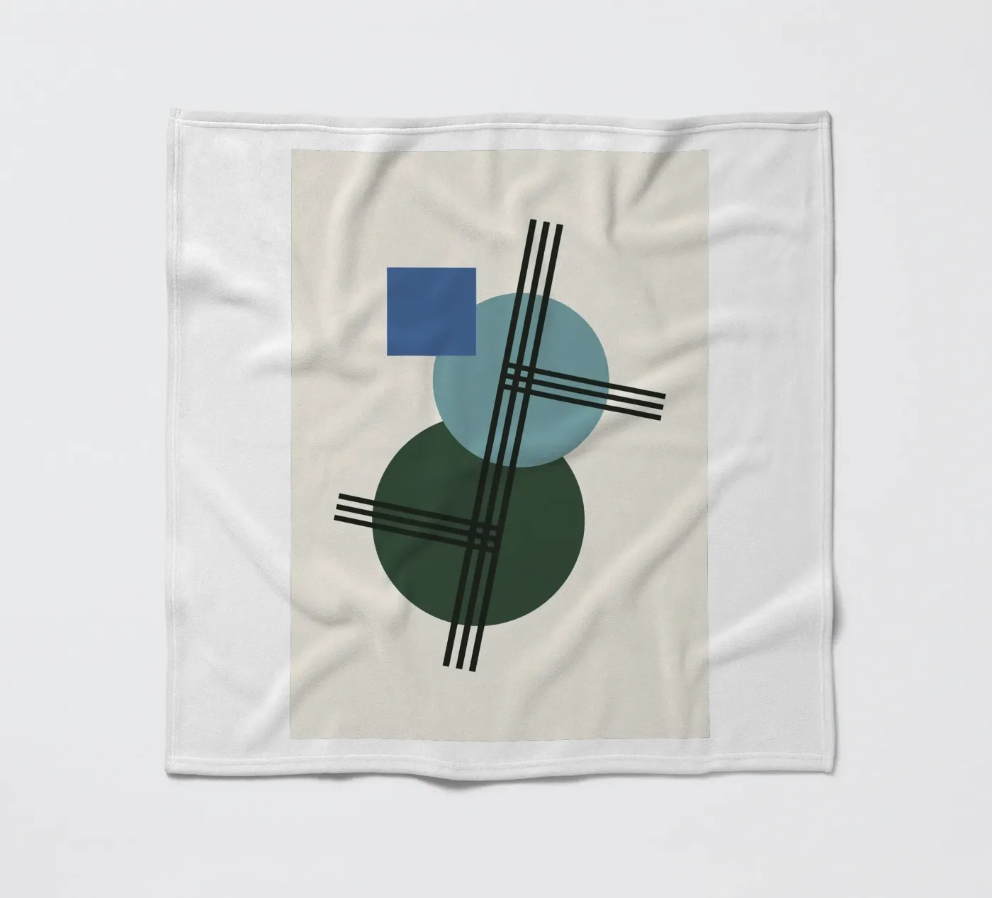 Structural Azure fleece blanket by David