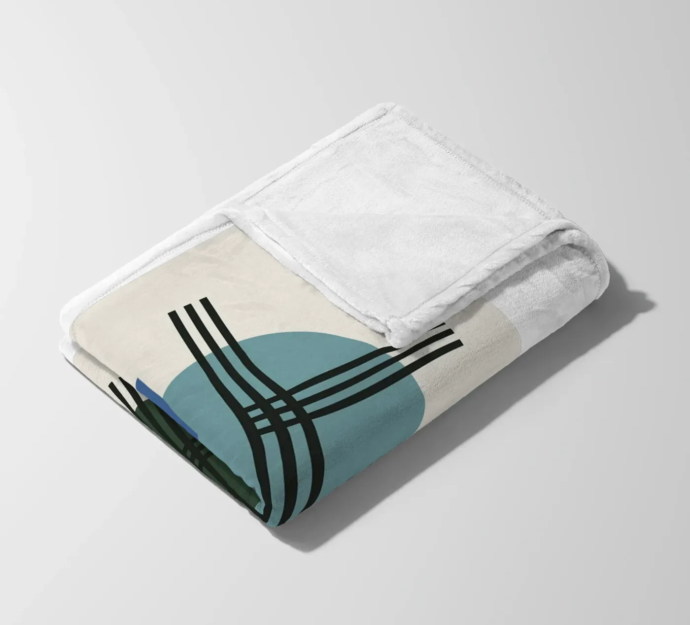 Structural Azure fleece blanket by David