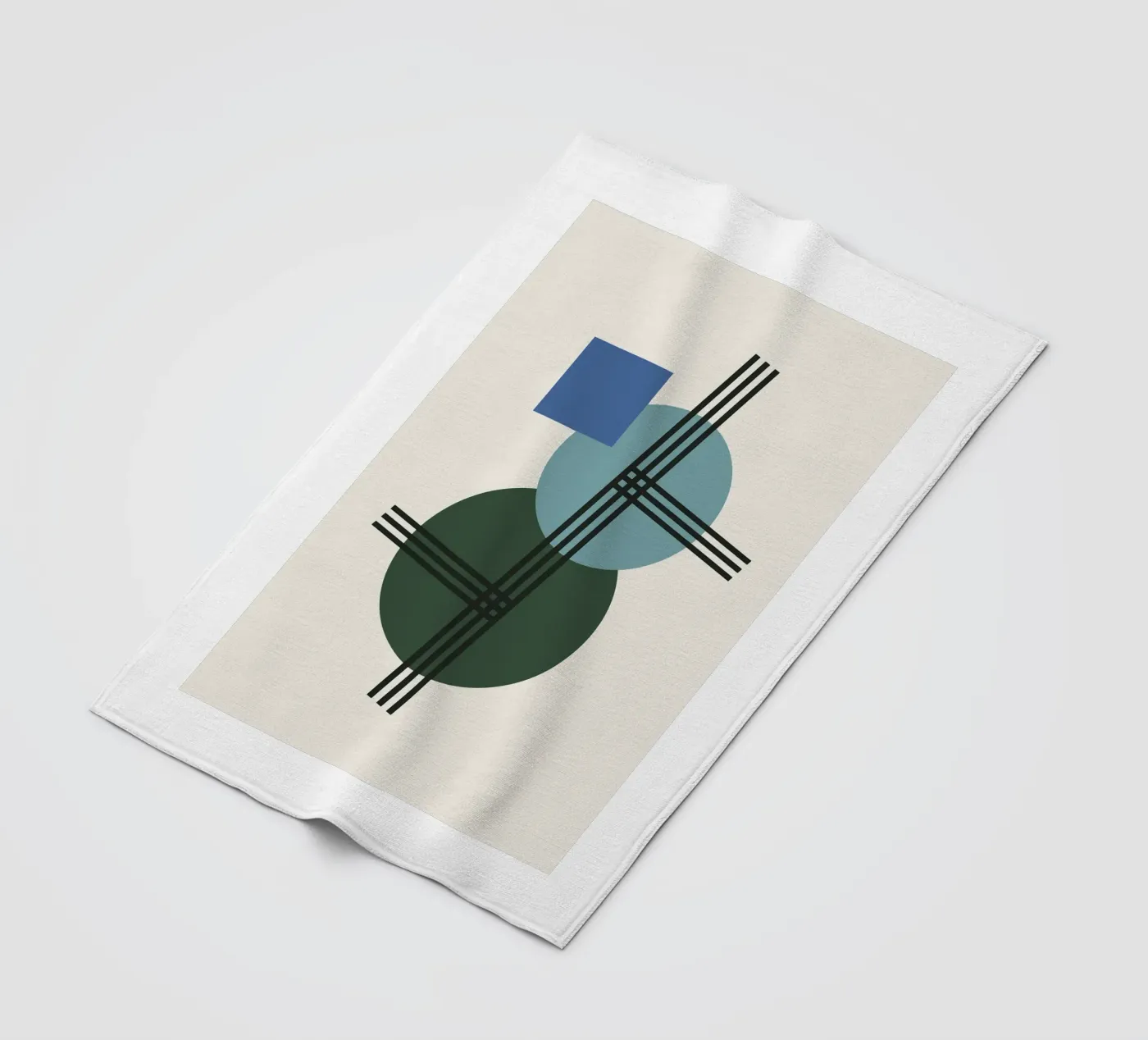 Structural Azure fleece blanket by David