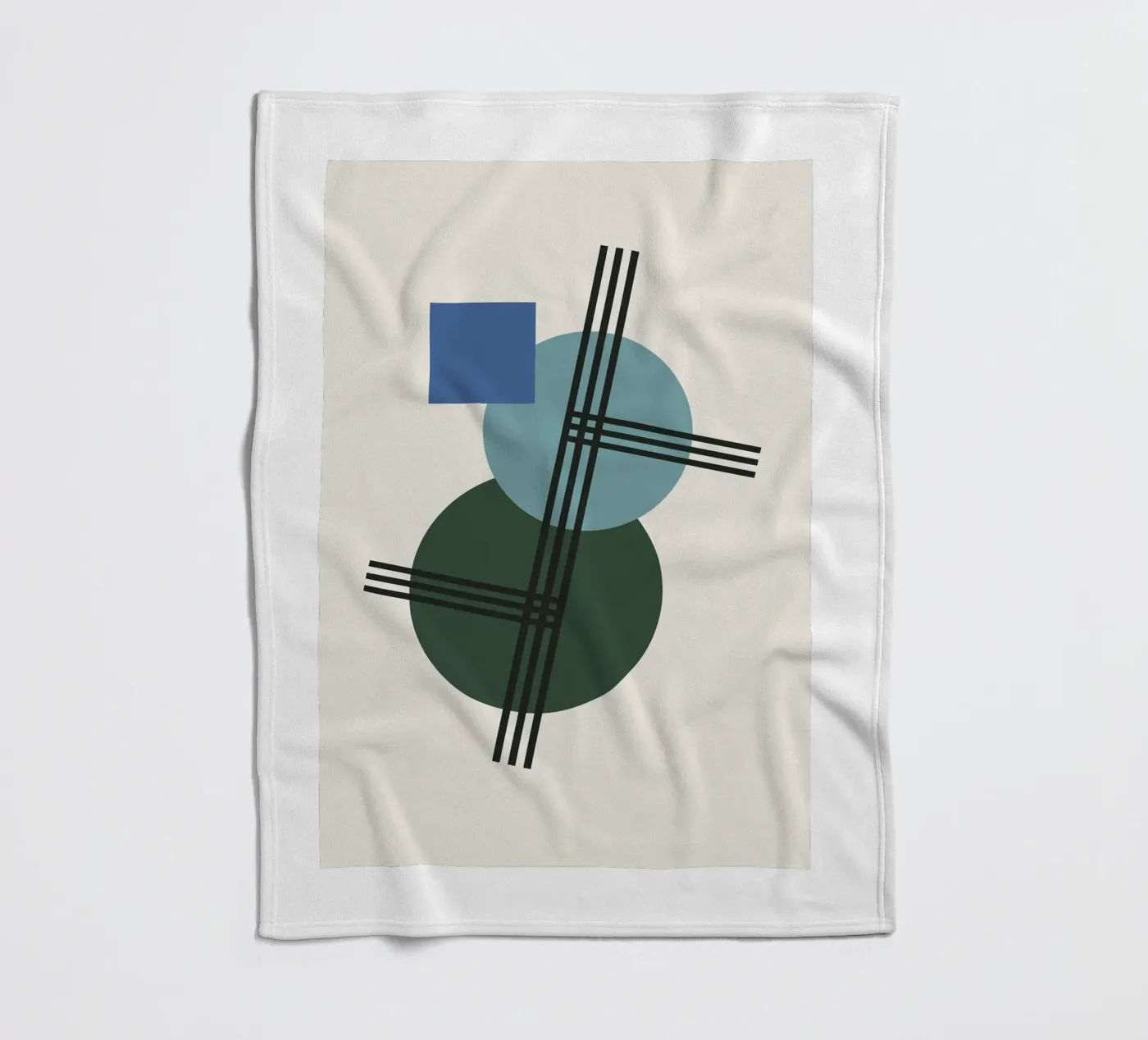 Structural Azure fleece blanket by David