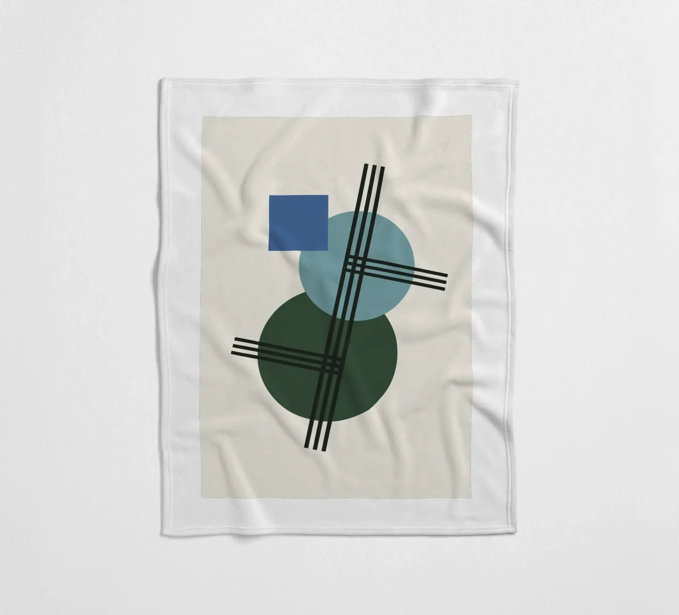 Structural Azure fleece blanket by David