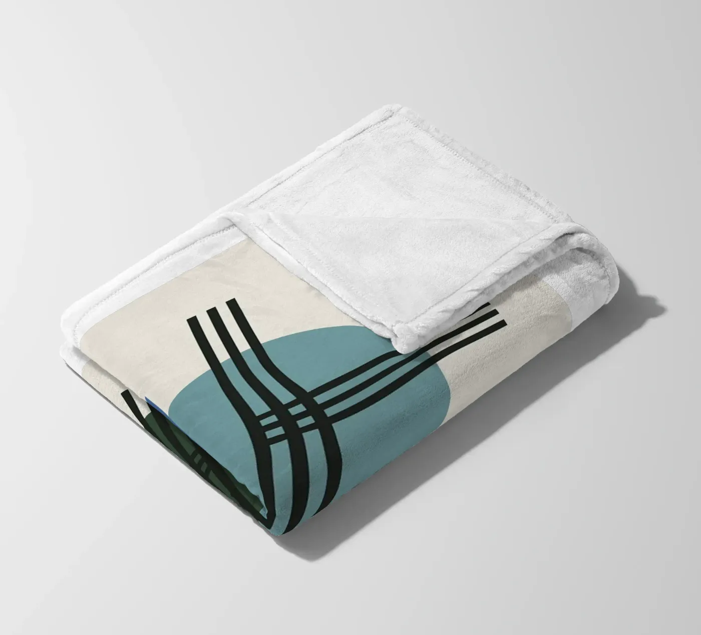 Structural Azure fleece blanket by David