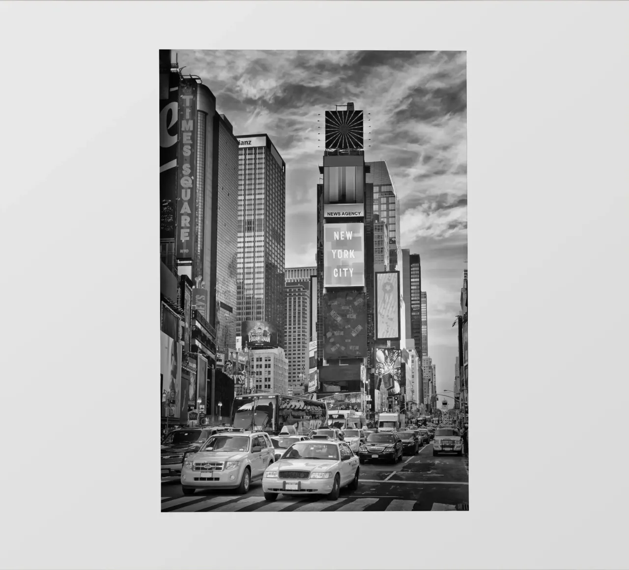 NEW YORK CITY Times Square | Monochrom telo in pvc da Melanie Viola