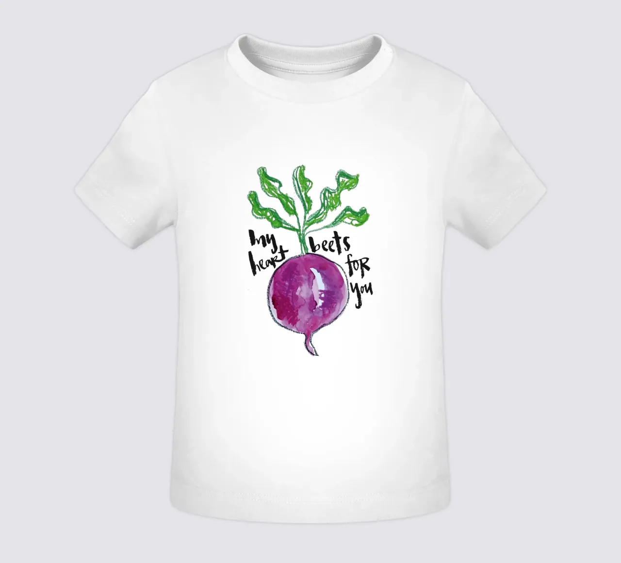 My heart beets for you maglietta neonato da Brushmeetspaper