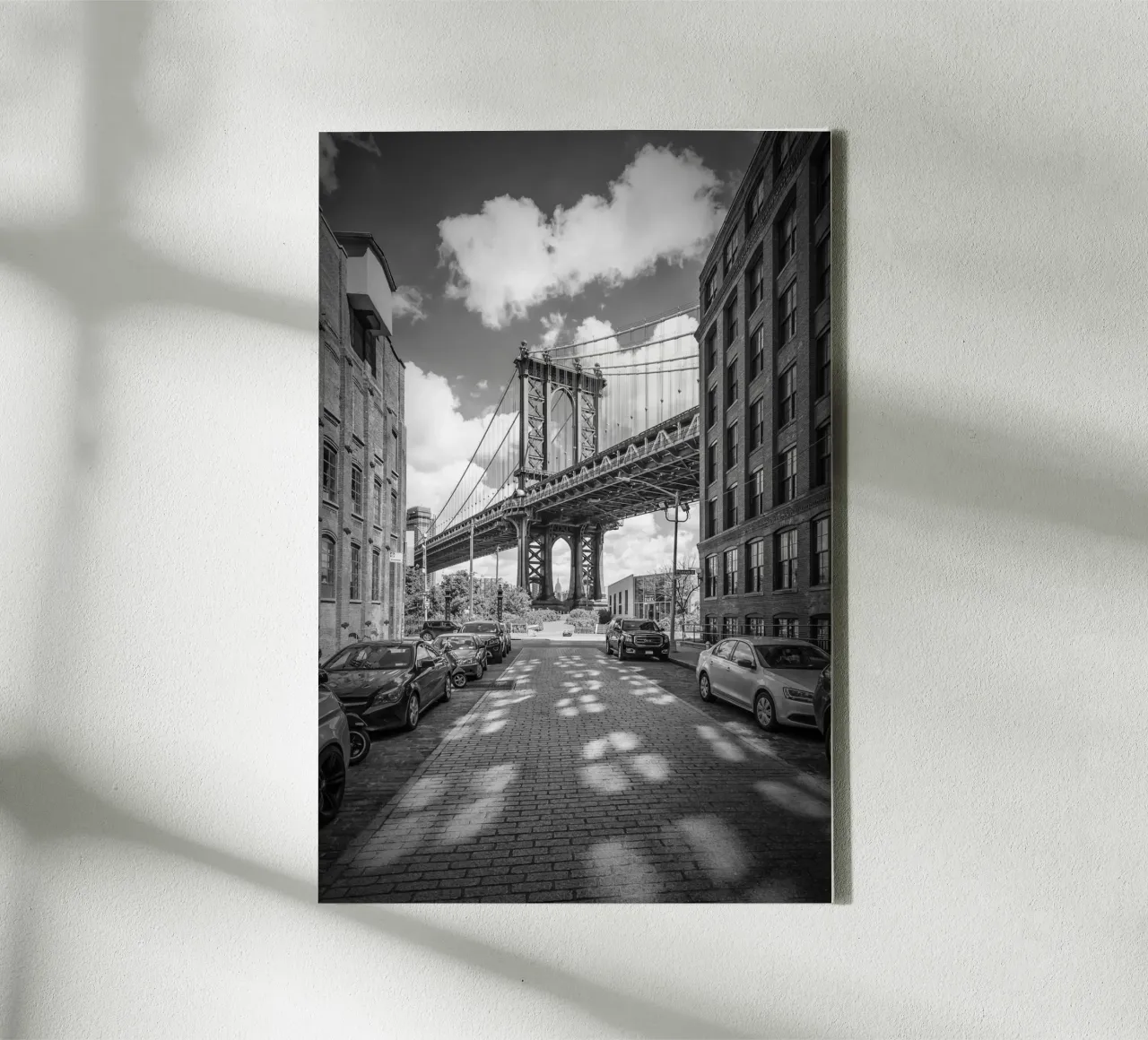 NEW YORK CITY Ponte di Manhattan tela con Cornice a cassetta da Melanie Viola