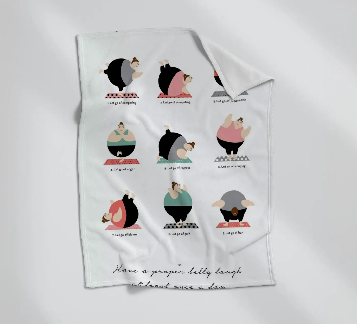 Yoga Fleecedecke von Maria Kritzas
