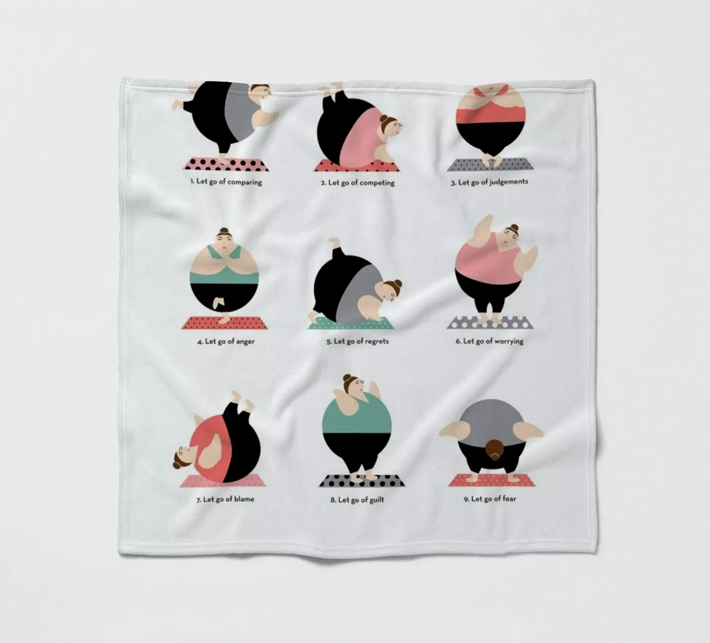 Yoga Fleecedecke von Maria Kritzas