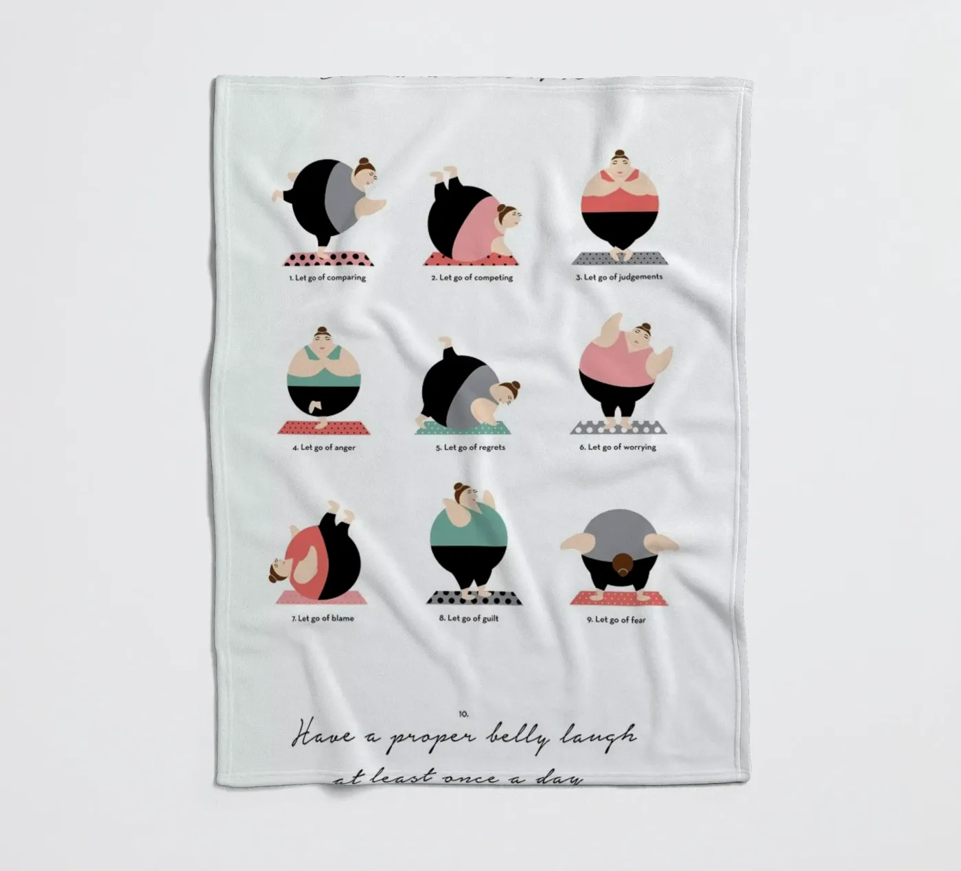 Yoga Fleecedecke von Maria Kritzas