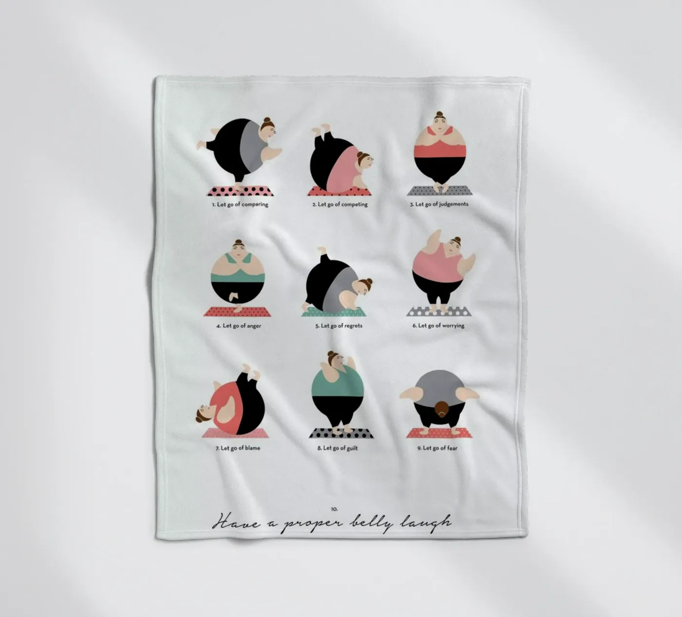 Yoga Fleecedecke von Maria Kritzas