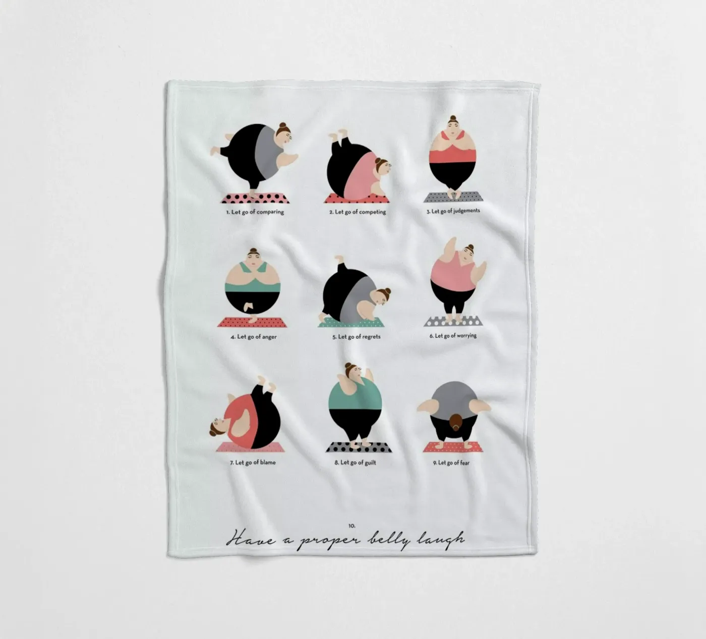 Yoga Fleecedecke von Maria Kritzas