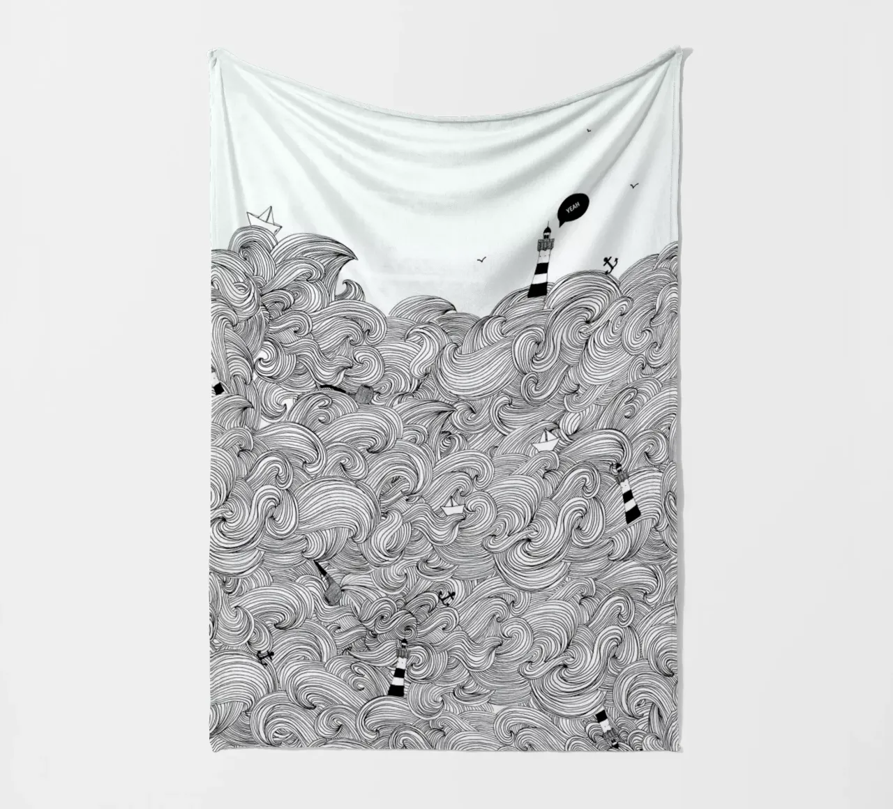 Ocean fleecedeken van Anika Merten