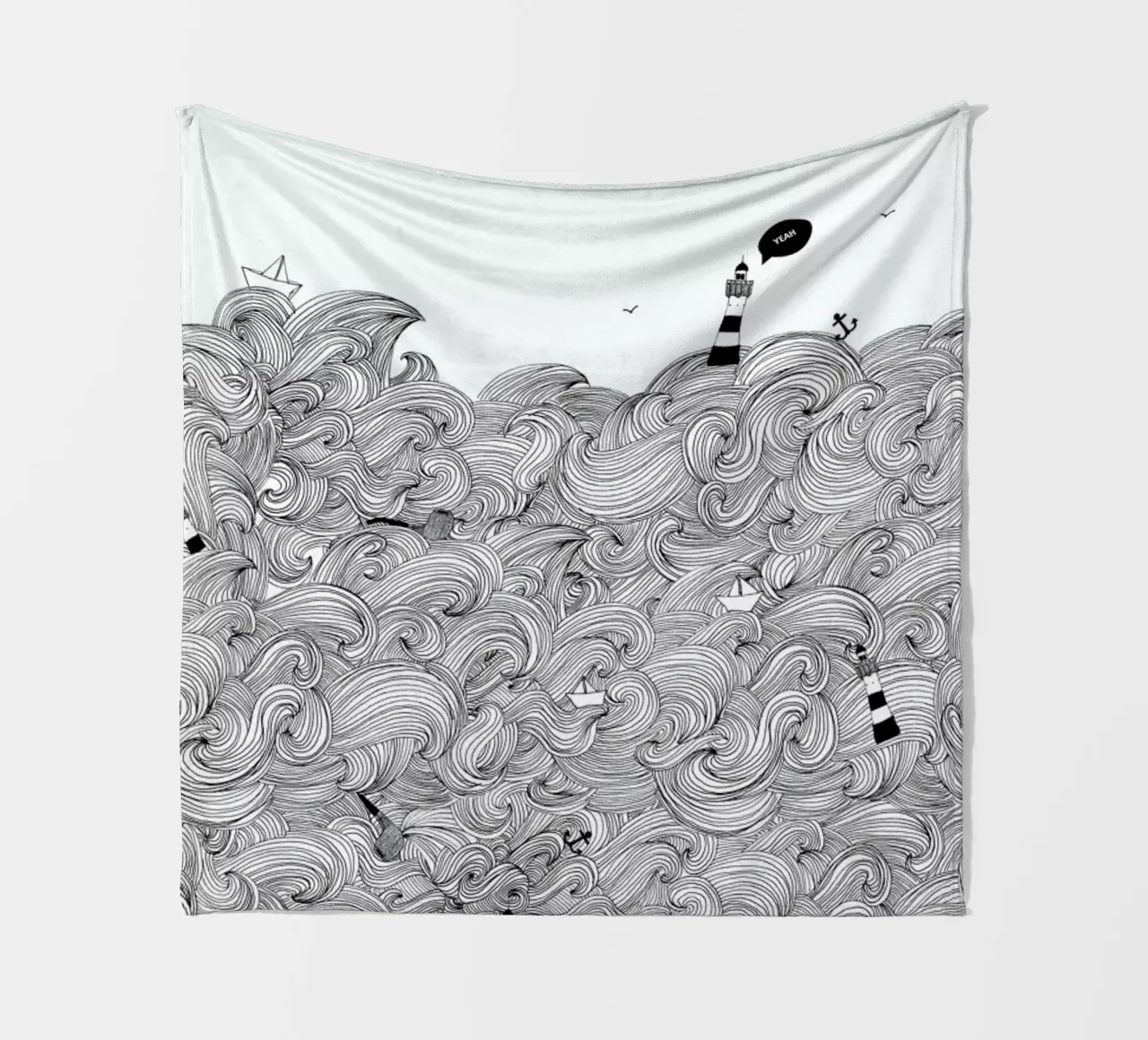 Ocean fleecedeken van Anika Merten