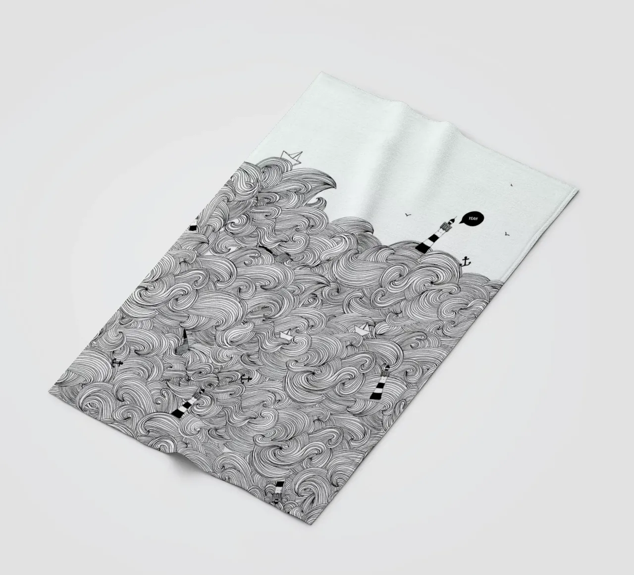 Ocean fleecedeken van Anika Merten