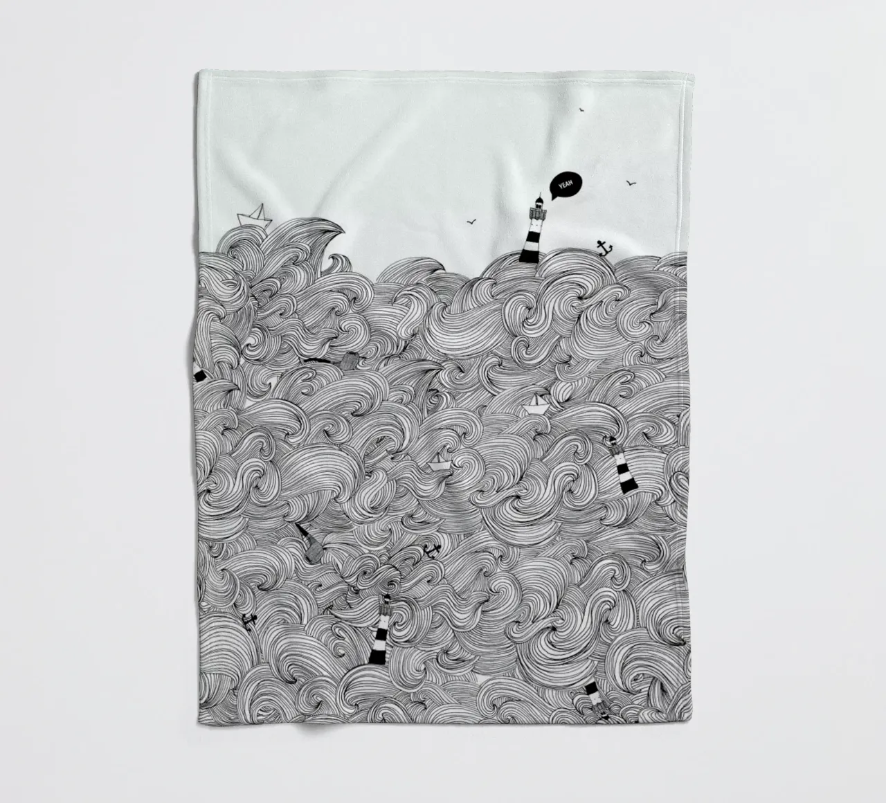 Ocean fleecedeken van Anika Merten