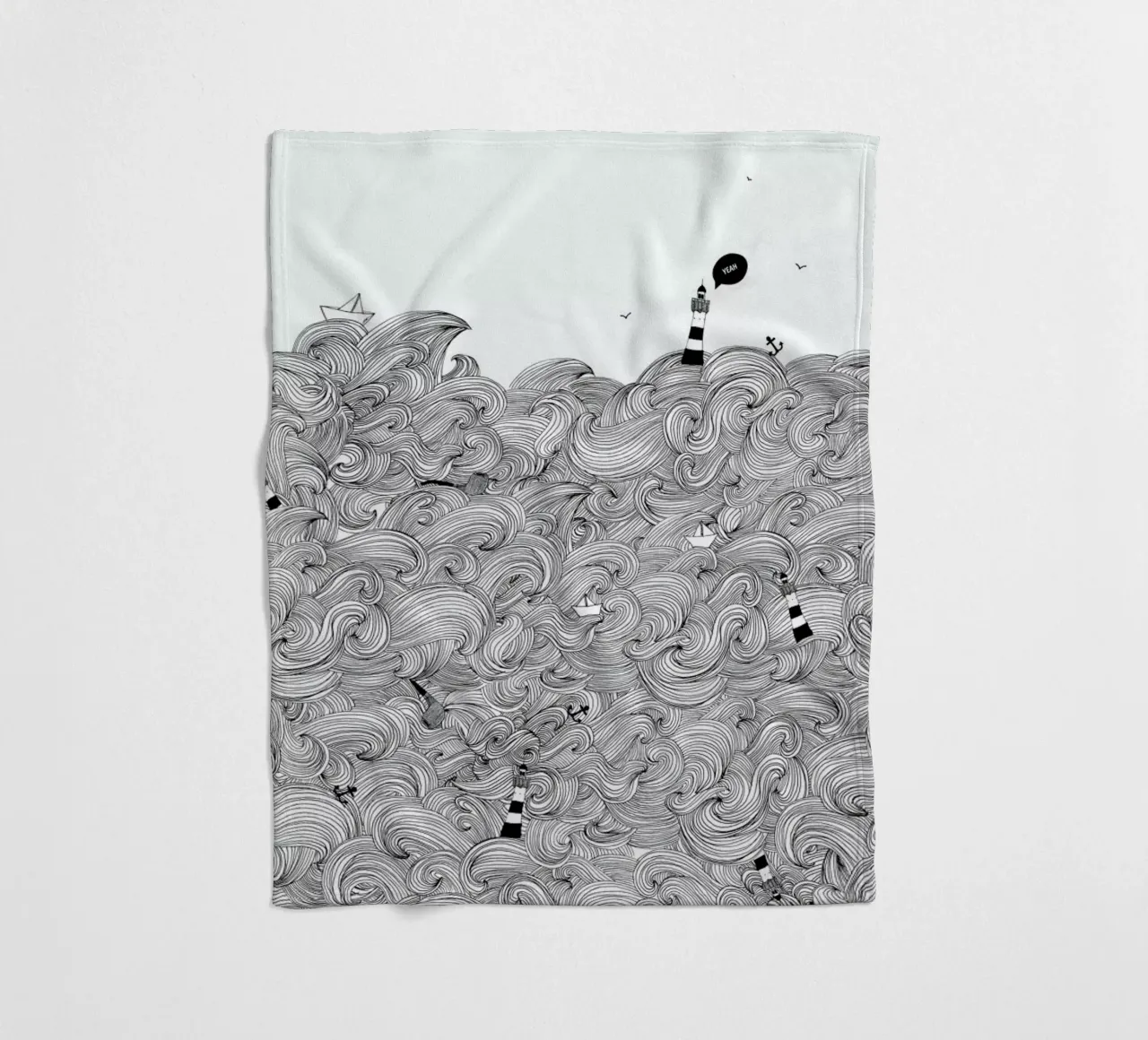 Ocean fleecedeken van Anika Merten