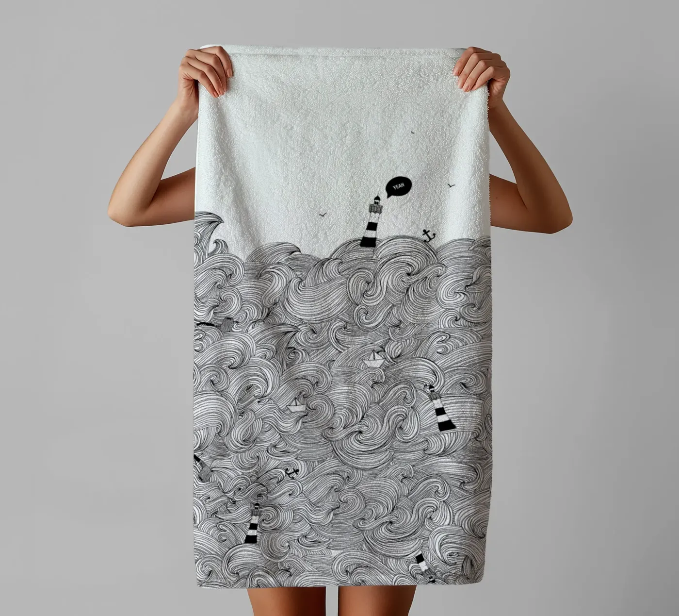 Ocean towel by Anika Merten