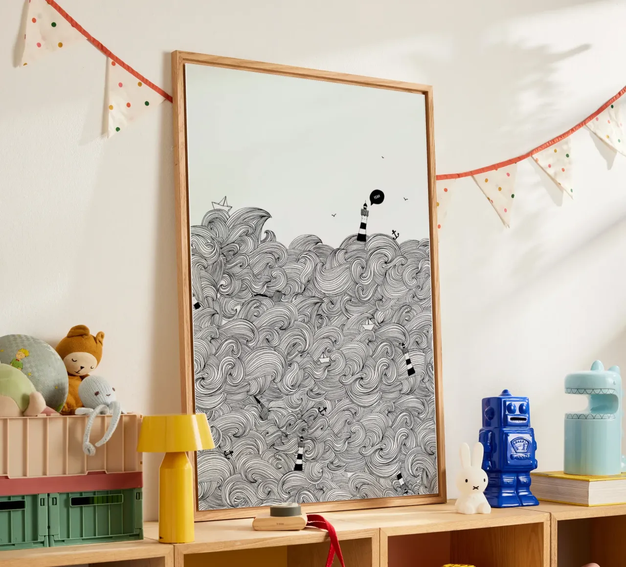 Ocean acryl van Anika Merten