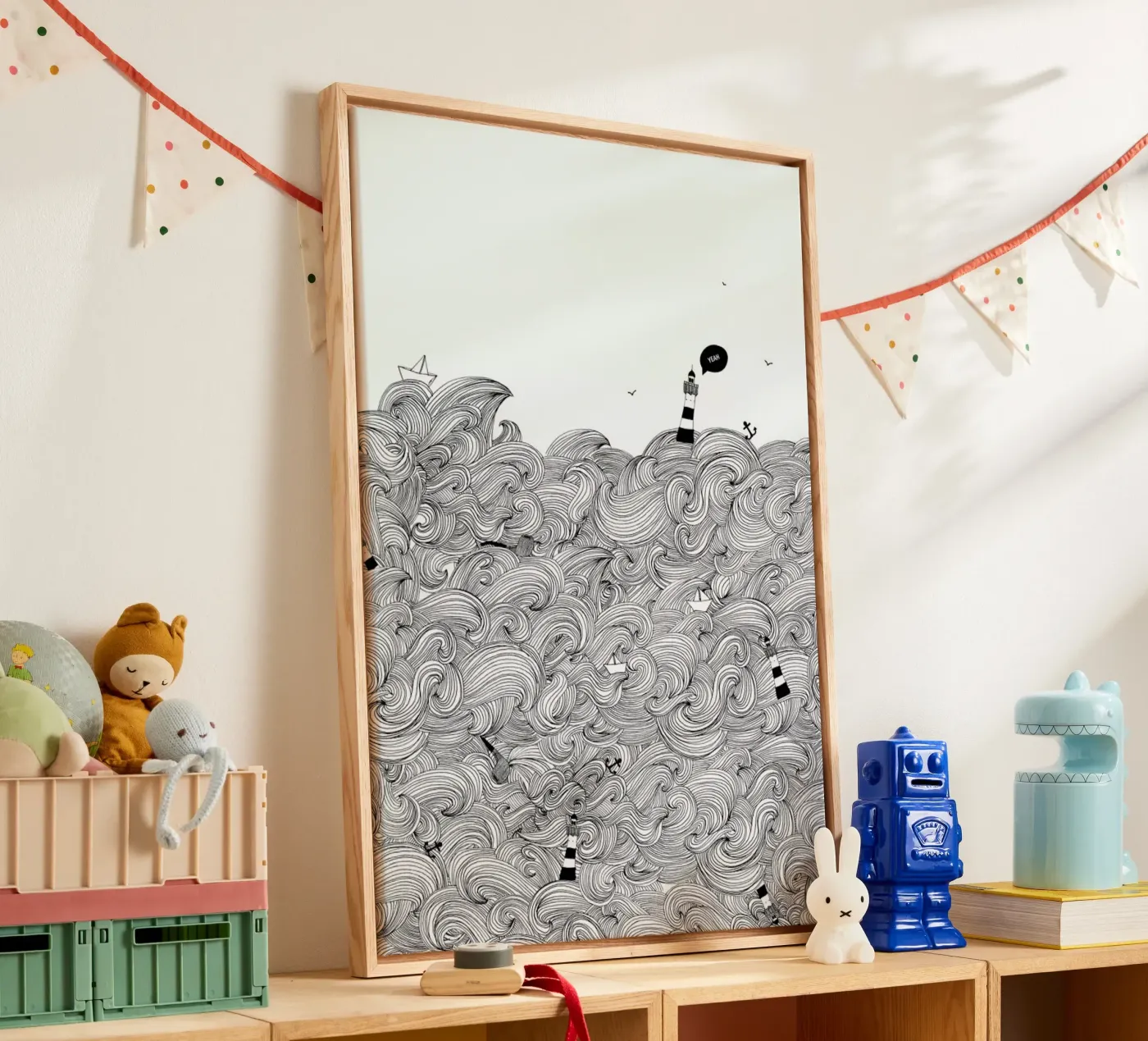 Ocean canvas van Anika Merten