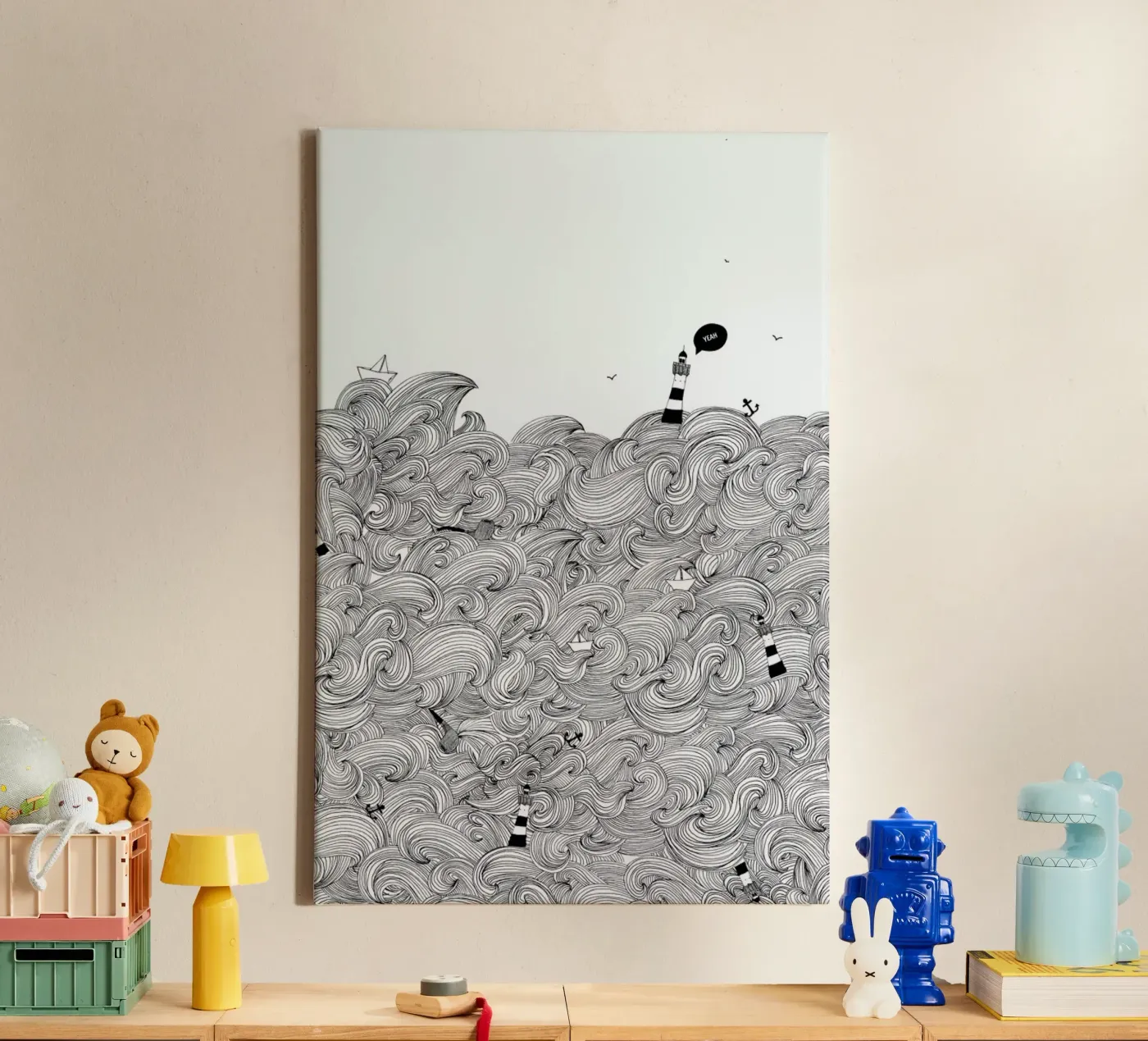 Ocean canvas van Anika Merten