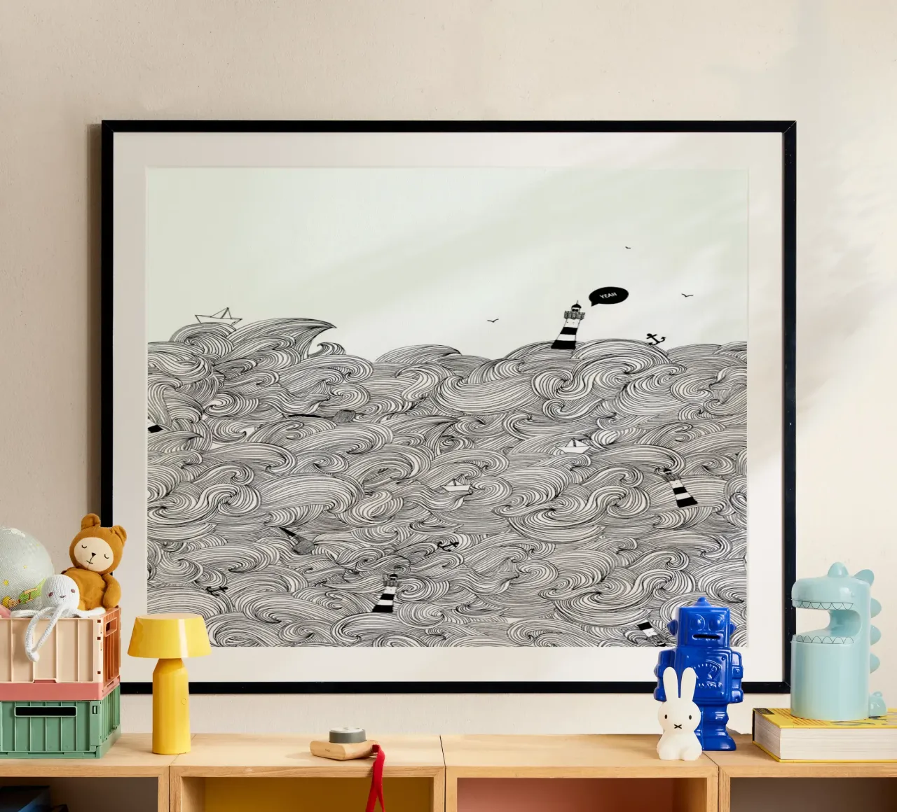 Ocean poster van Anika Merten