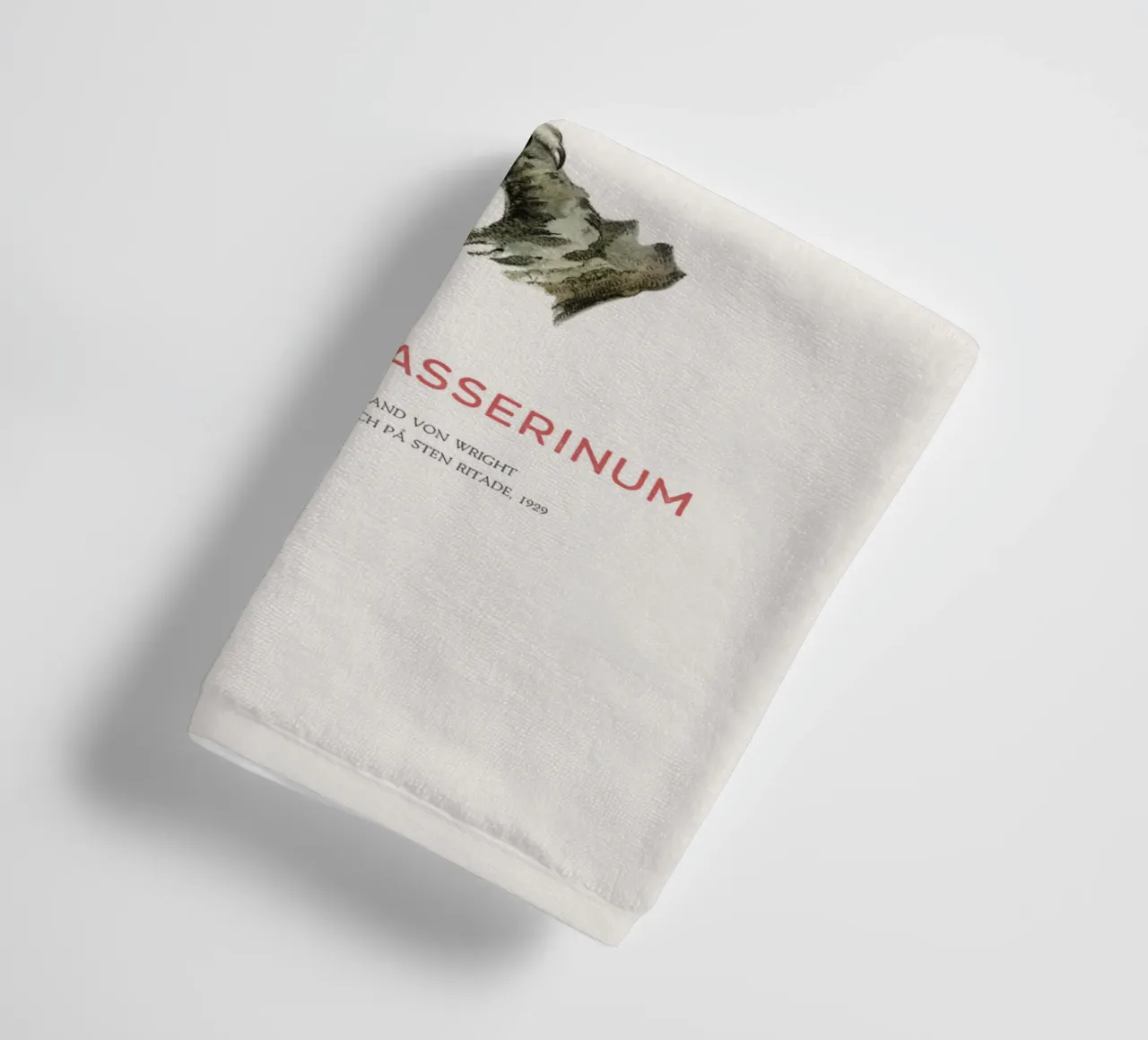 Eurasian pygmy owl or Glaucidium passerinum towel by Vintagrafica