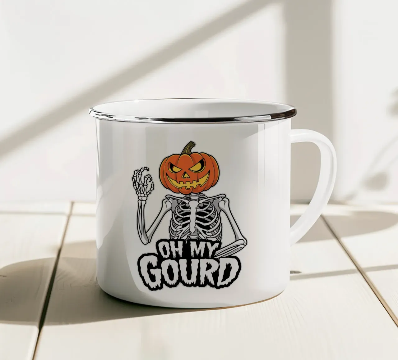 OH MY GOURD tazza in smalto da edsonramosart
