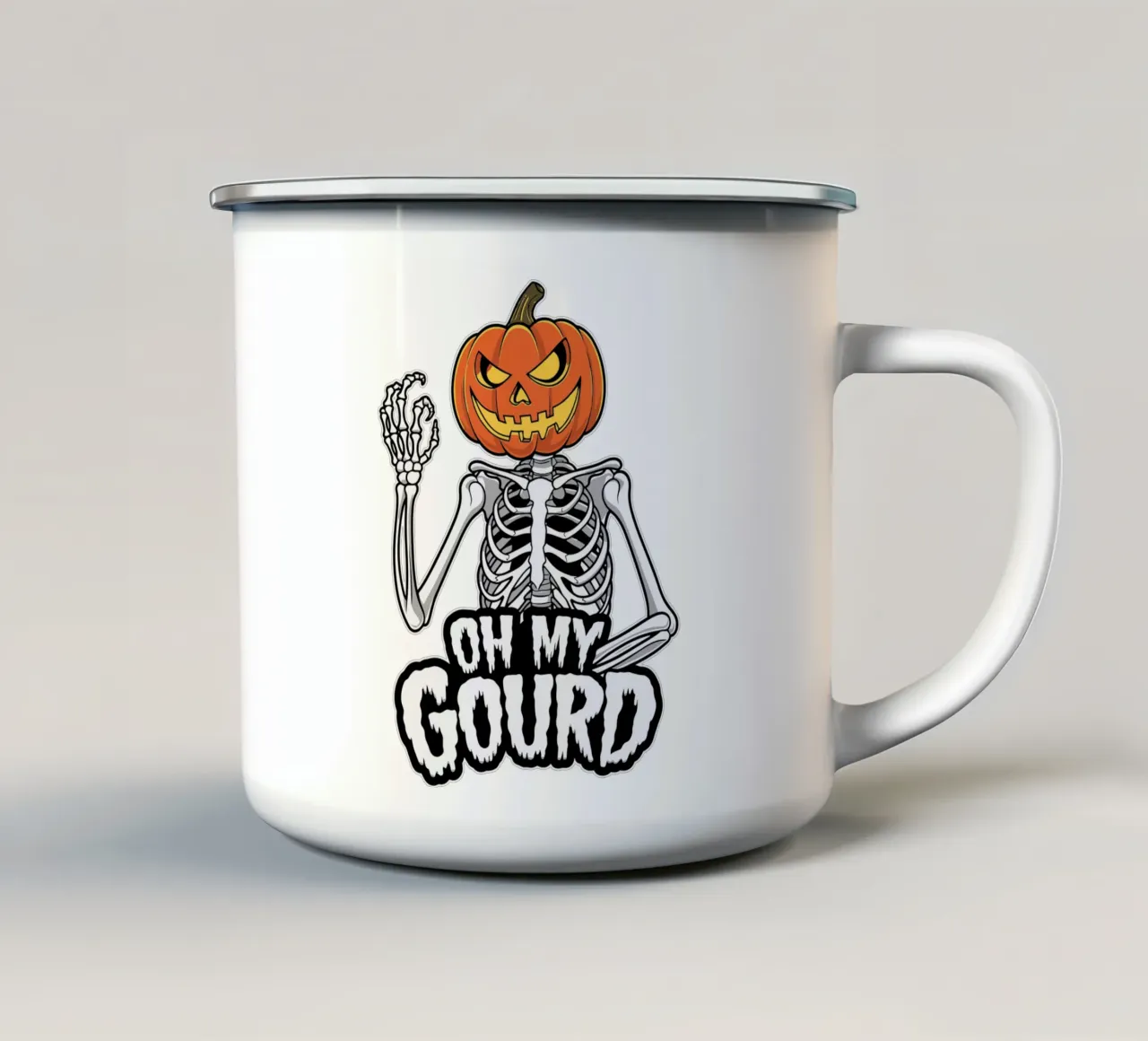 OH MY GOURD tazza in smalto da edsonramosart
