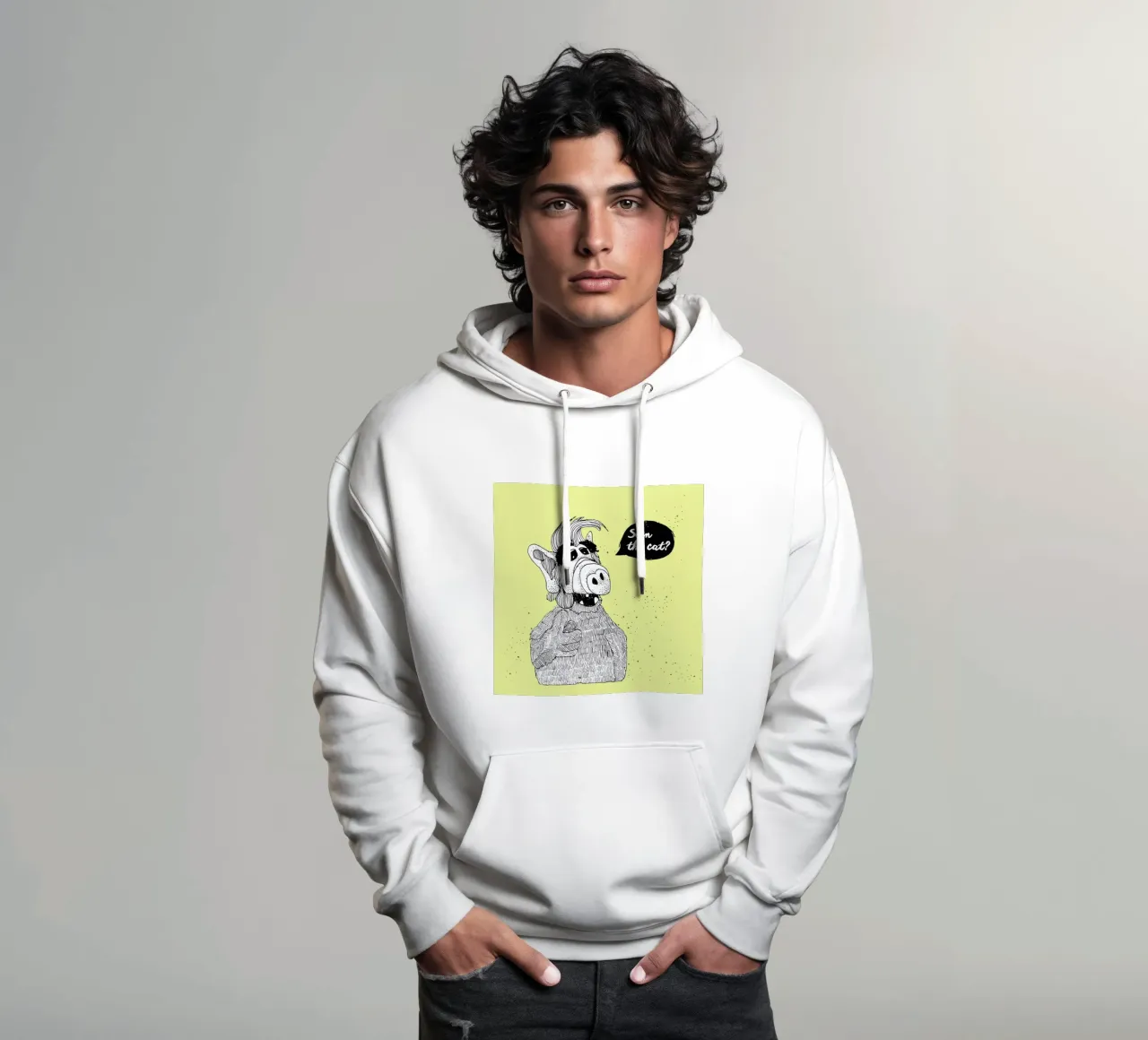 Seen The Cat? felpa con cappuccio da Anika Merten