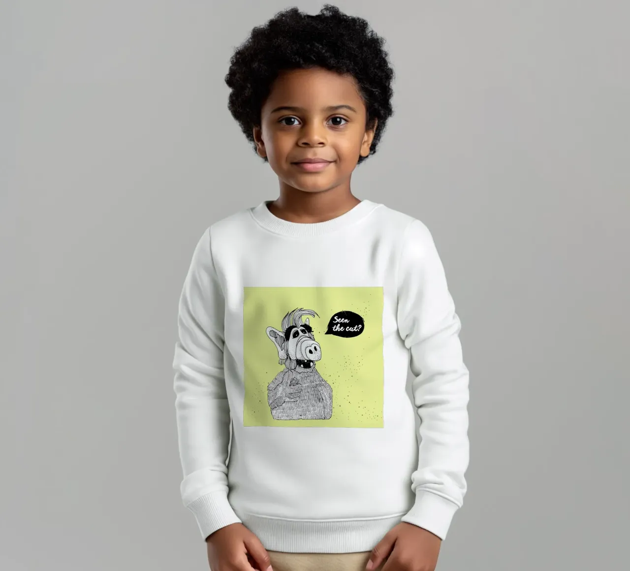 Seen The Cat? felpa bambino da Anika Merten