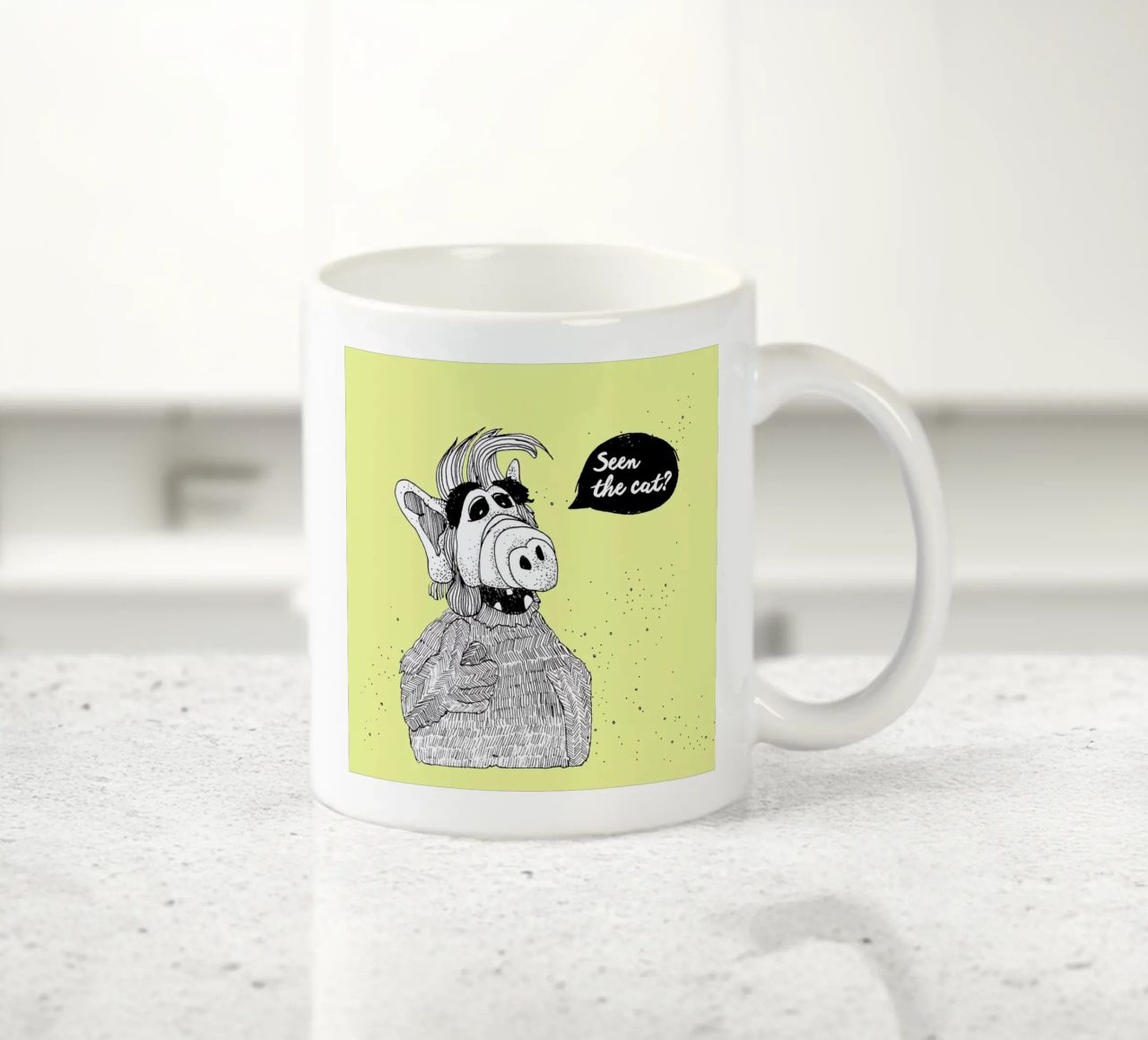 Seen The Cat? Keramik Tasse von Anika Merten