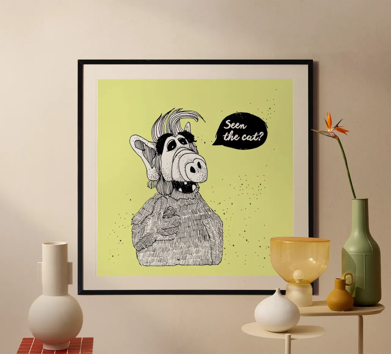 Seen The Cat? poster da Anika Merten