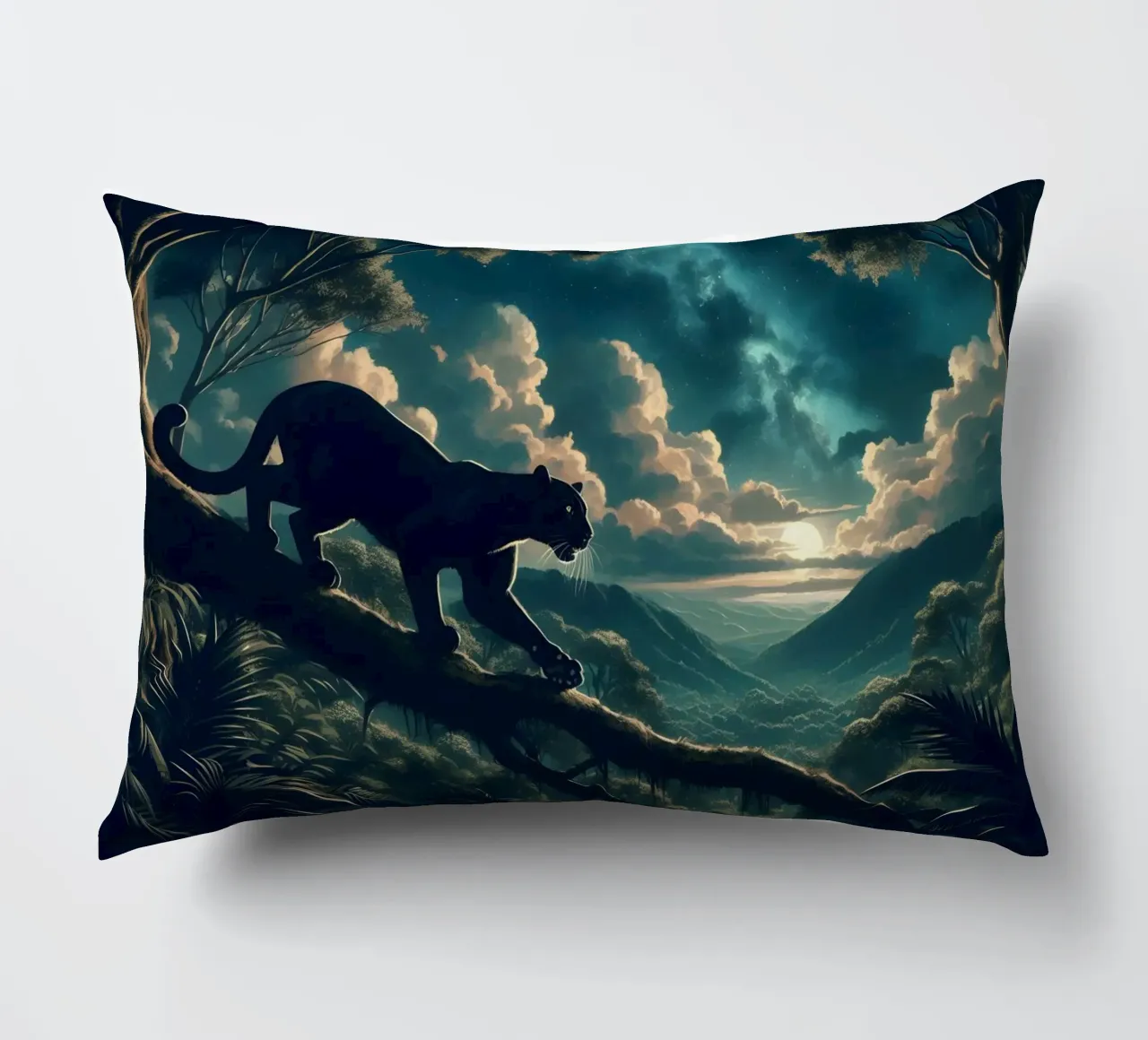 PANTHERE NOIRE cuscino da RUBIANT ART