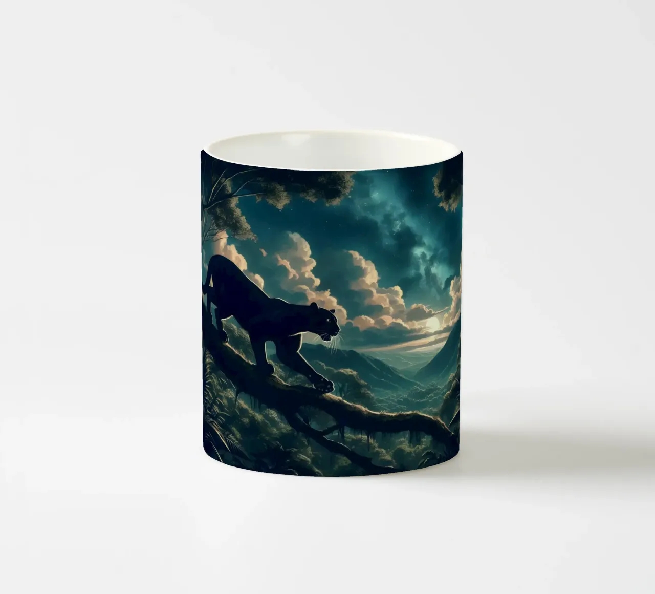 PANTHERE NOIRE tazza in ceramica da RUBIANT ART
