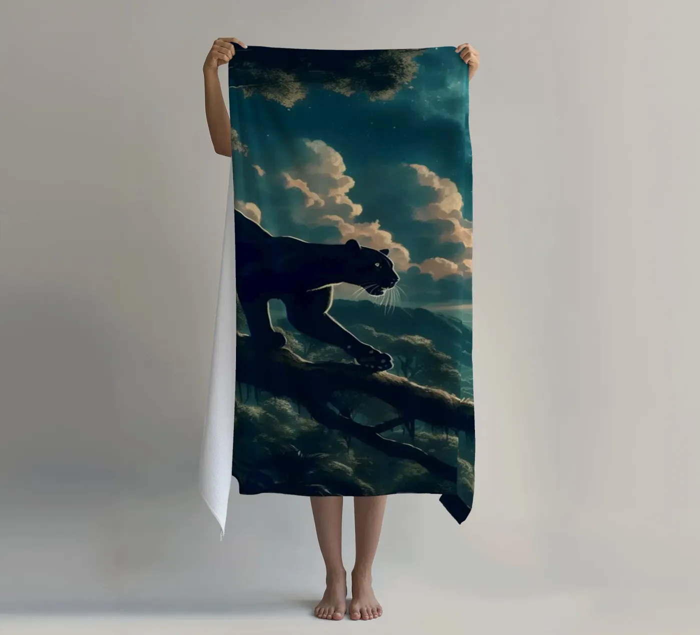 PANTHERE NOIRE telo mare da RUBIANT ART