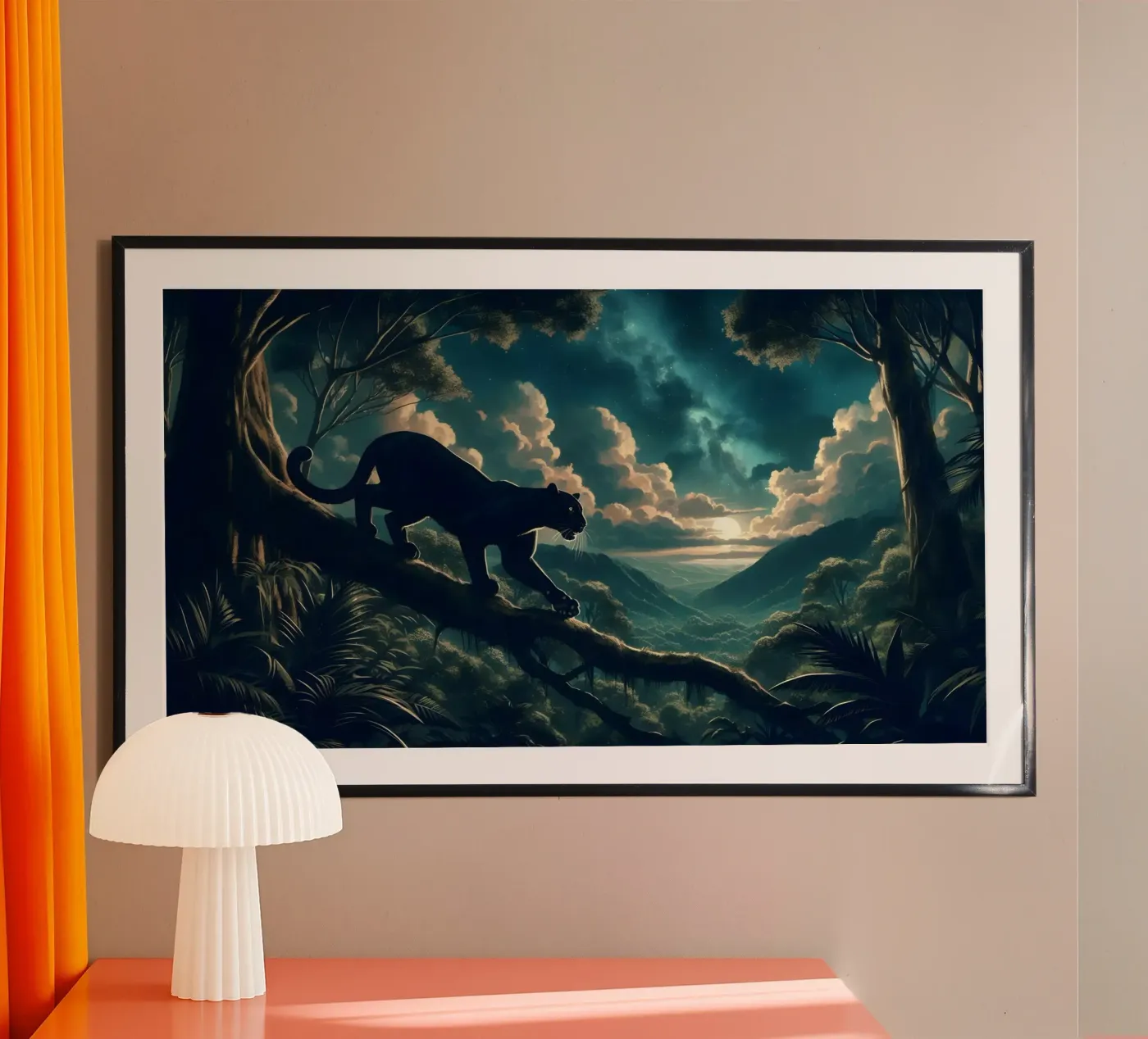 PANTHERE NOIRE poster da RUBIANT ART