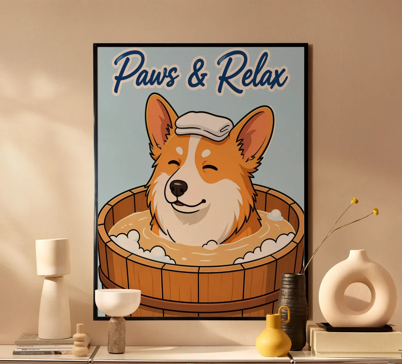 even uitrusten poster van kimoshop