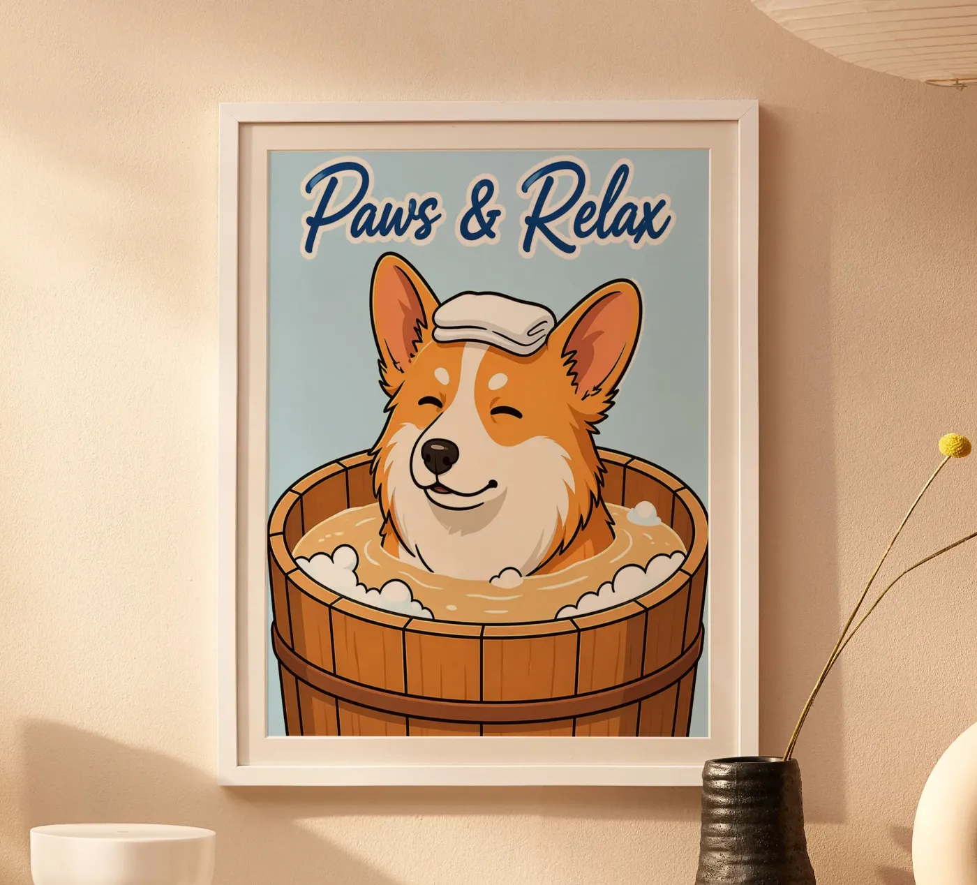 even uitrusten poster van kimoshop
