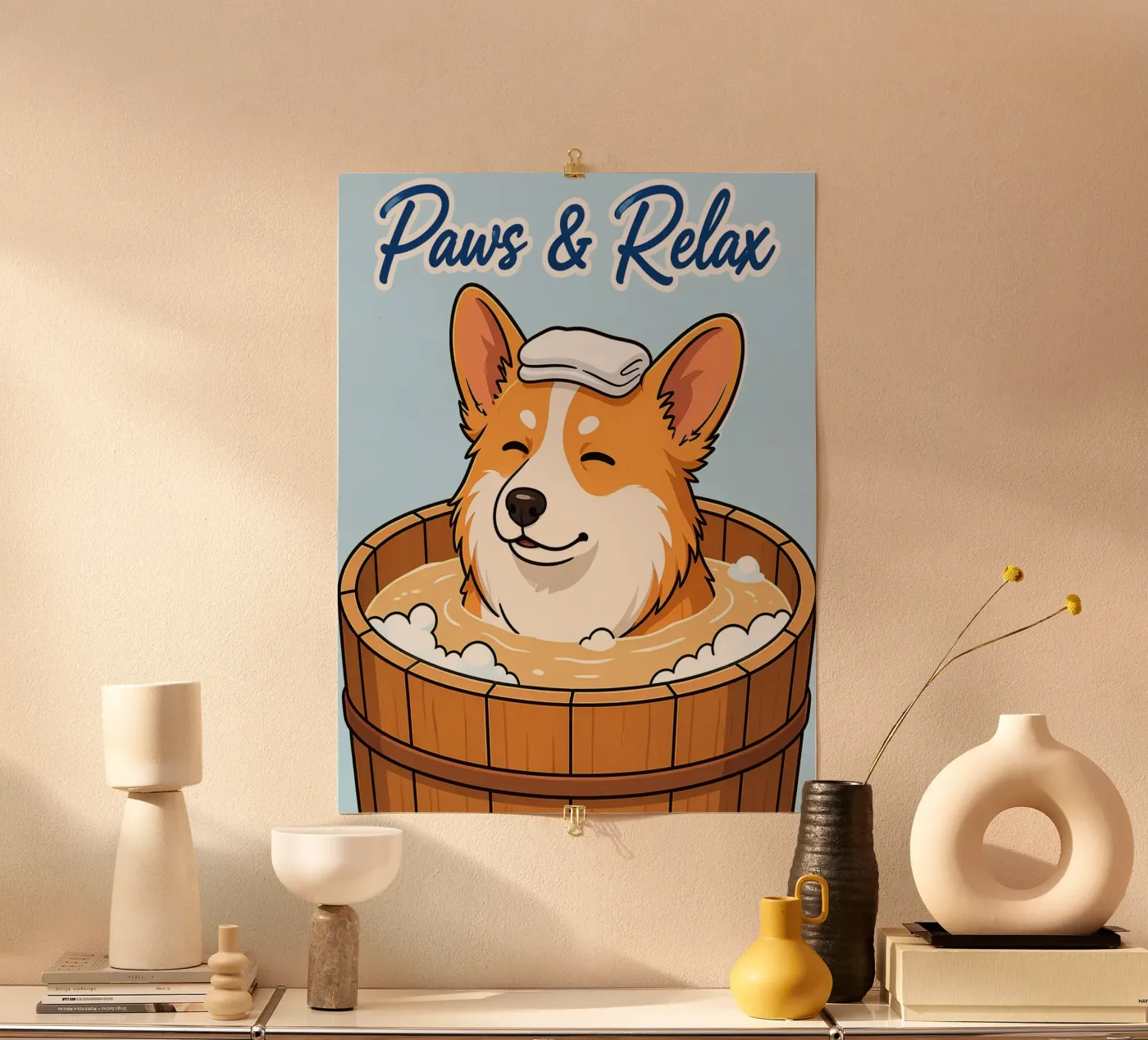 even uitrusten poster van kimoshop