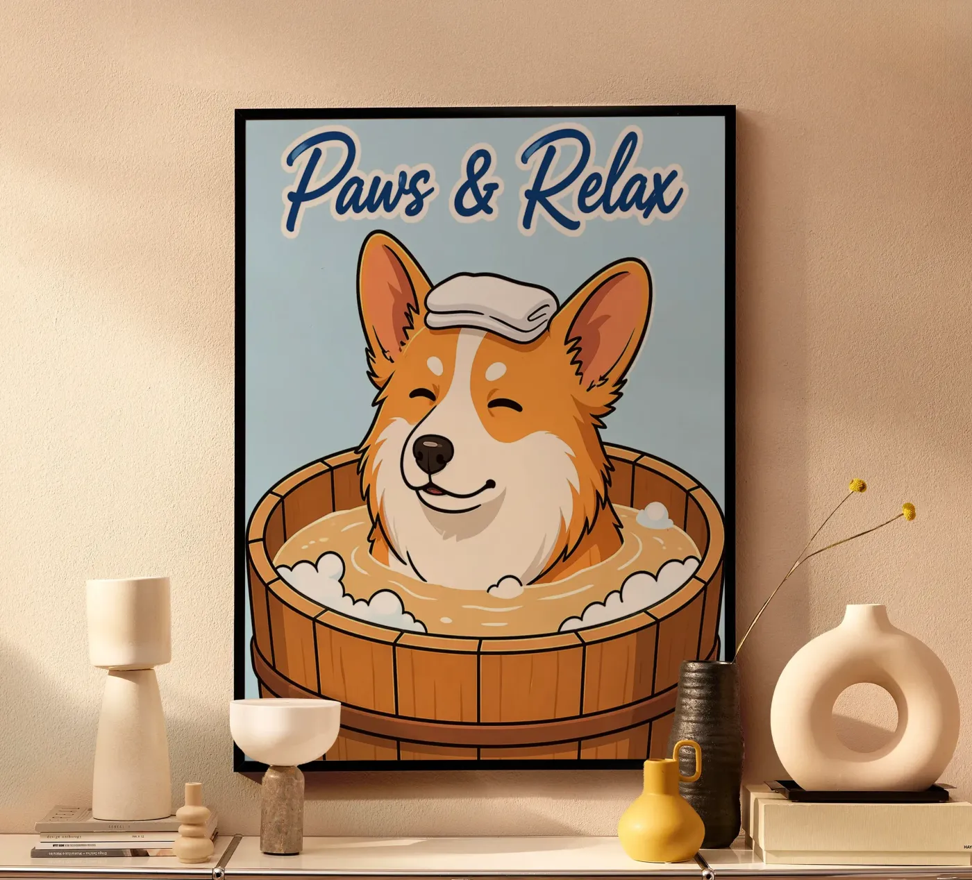 even uitrusten poster van kimoshop