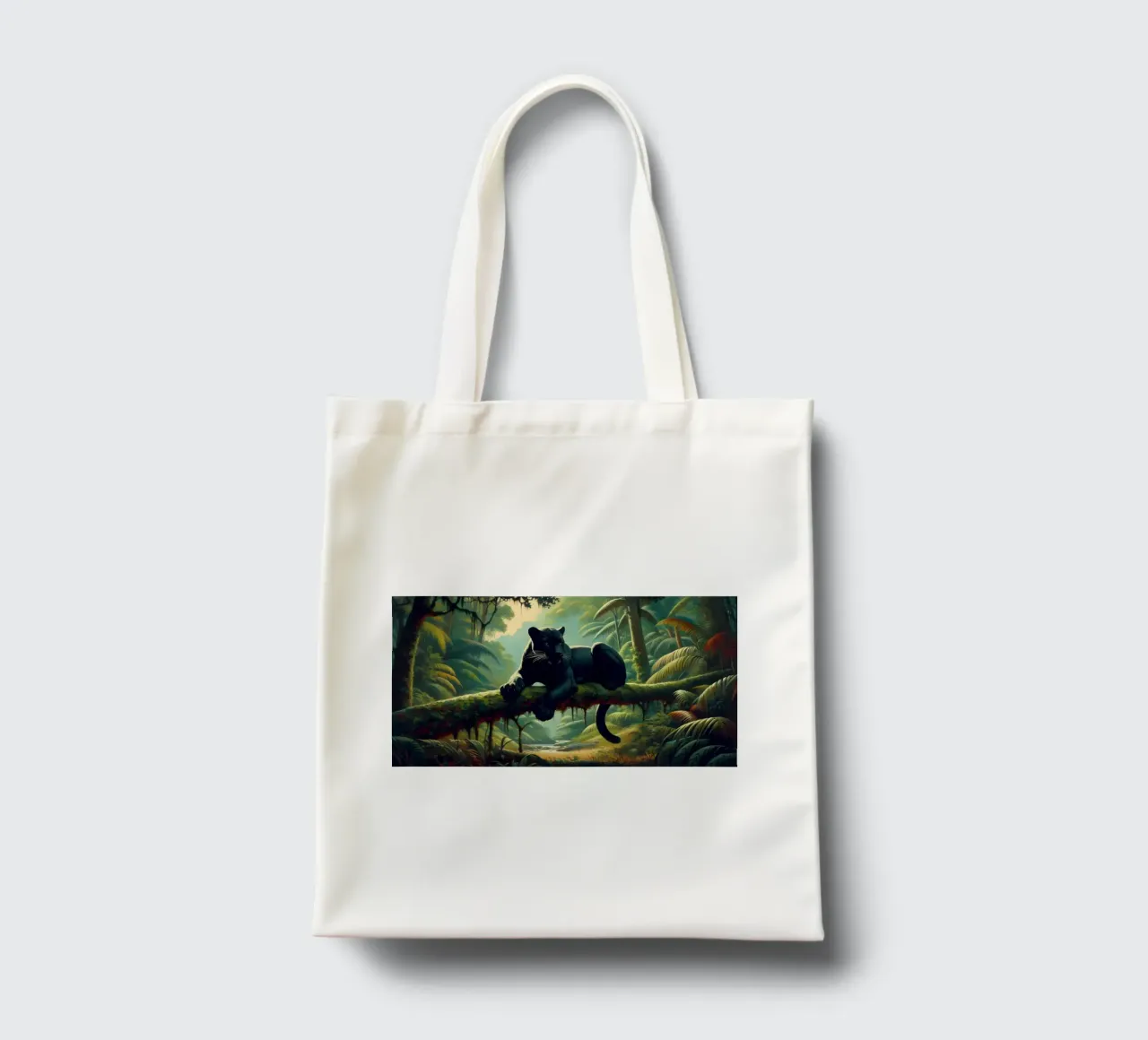 PANTHERE NOIRE borsa in juta da RUBIANT ART
