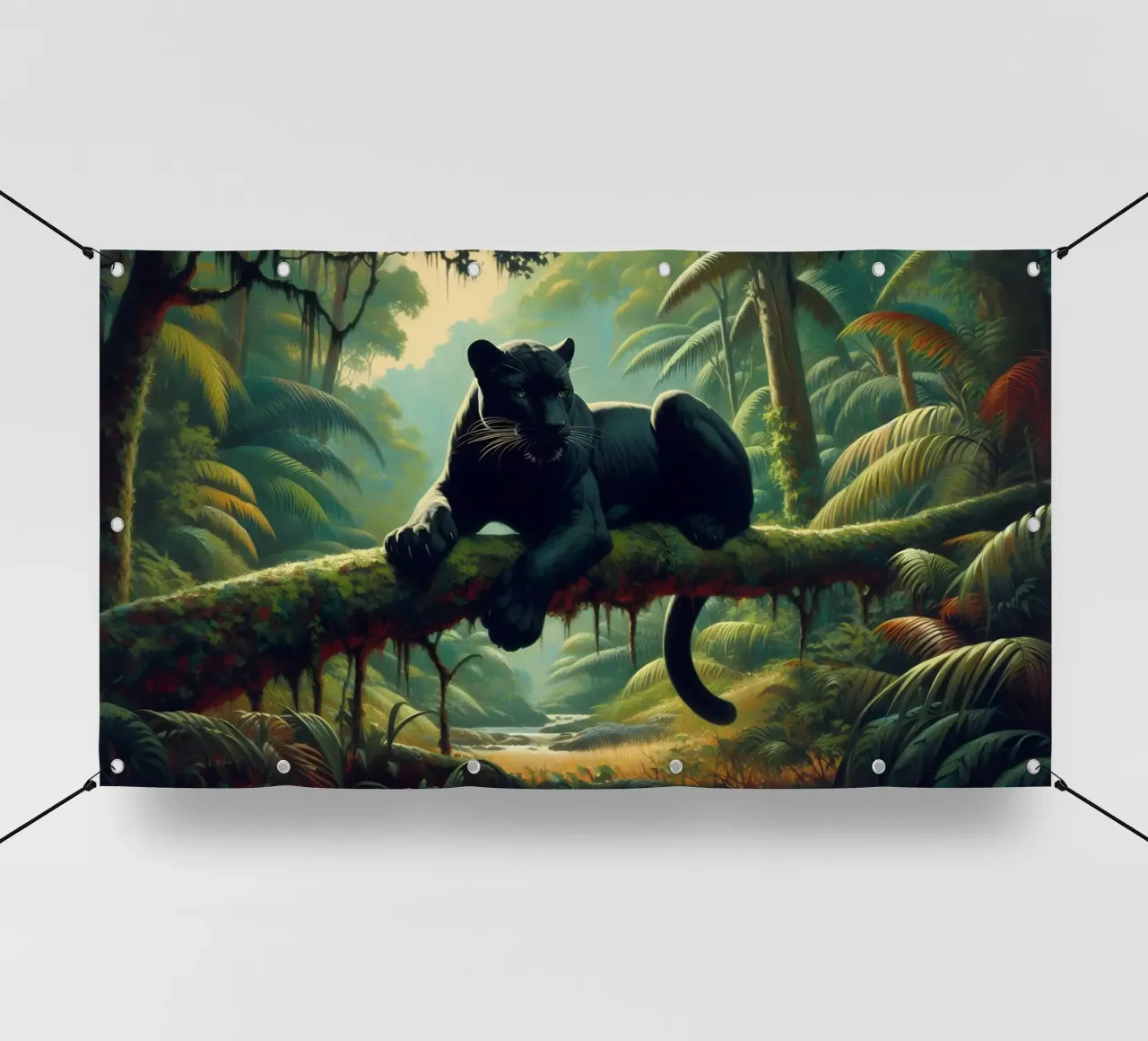 PANTHERE NOIRE telo in pvc da RUBIANT ART