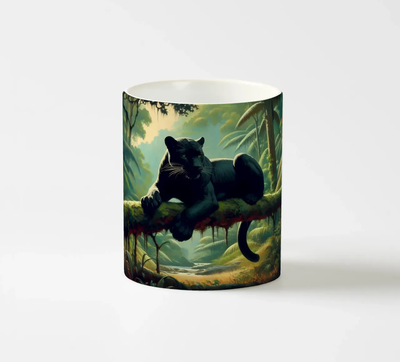 PANTHERE NOIRE tazza in ceramica da RUBIANT ART