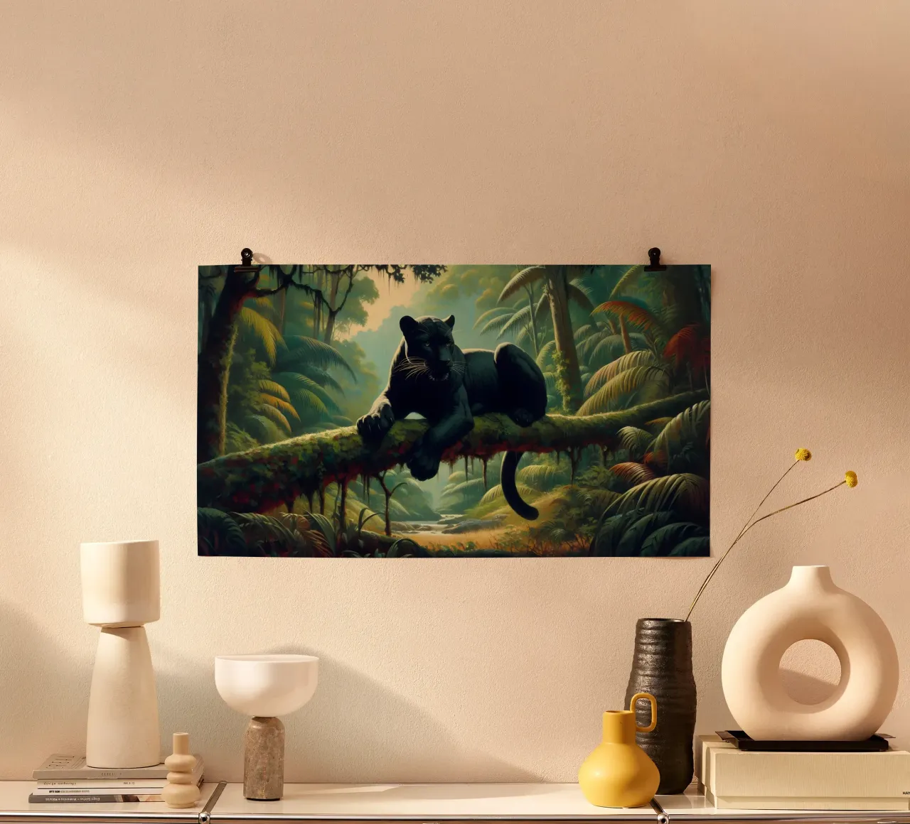 PANTHERE NOIRE poster da RUBIANT ART