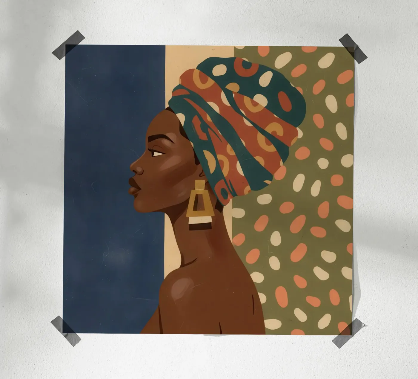 Vibrant Patterned Majesty poster by Majas Oligarki