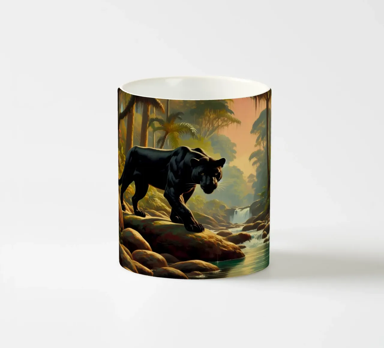 PANTHERE NOIRE tazza in ceramica da RUBIANT ART