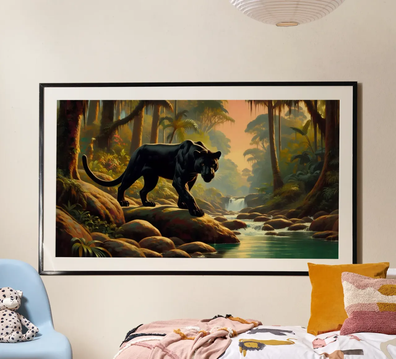 PANTHERE NOIRE poster da RUBIANT ART